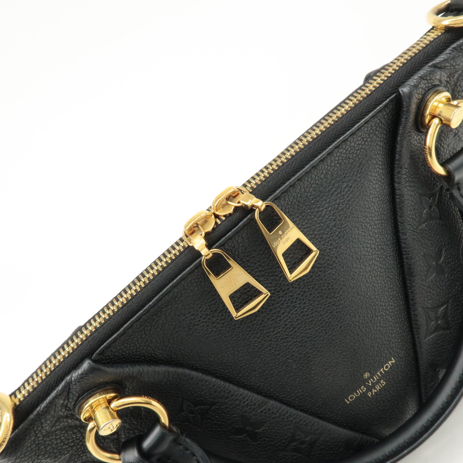 Louis Vuitton Monogram Empreinte Leather V Tote BB Noir M44937 Used