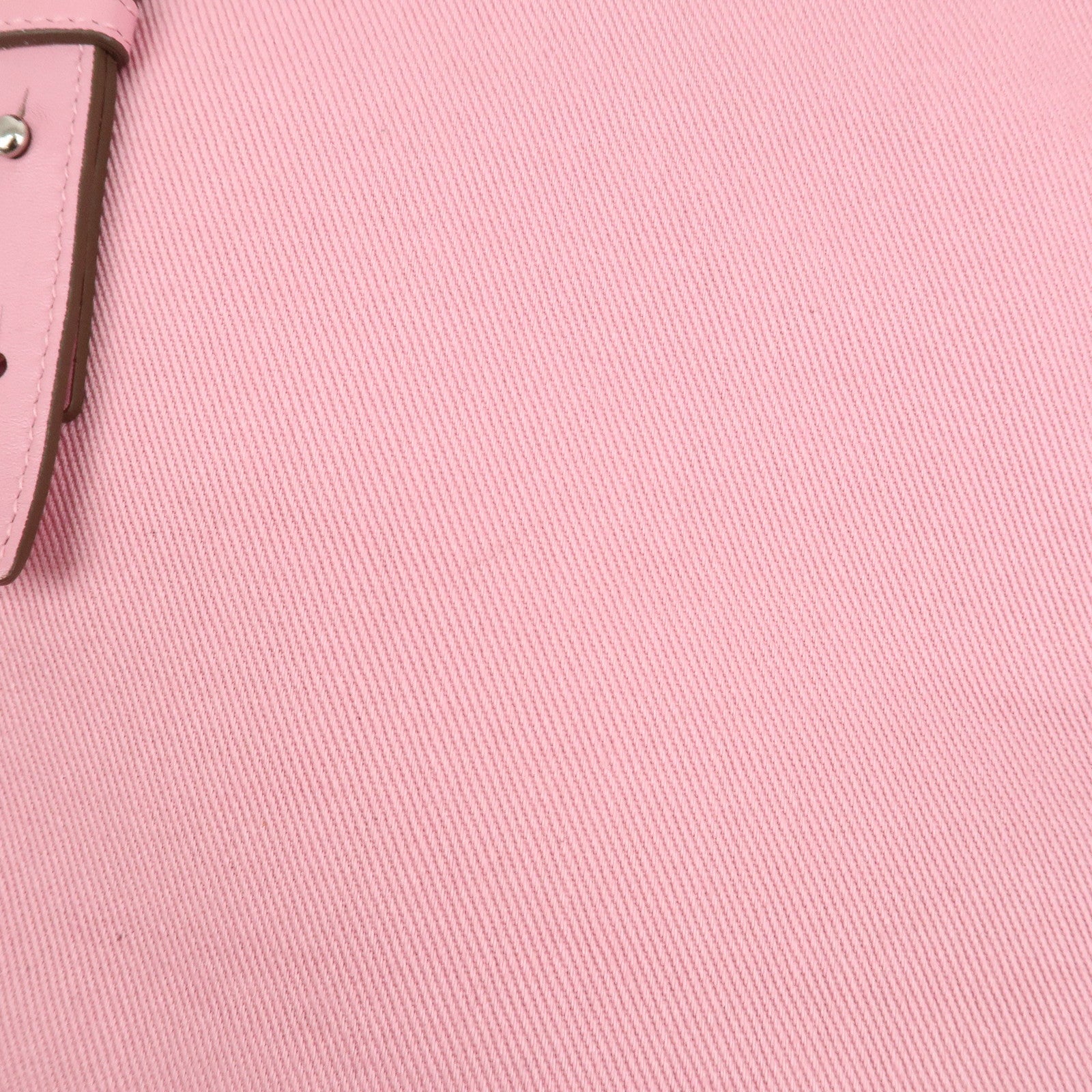 SAINT LAURENT Canvas Leather Kahara Tote Shoulder Bag Pink 121631