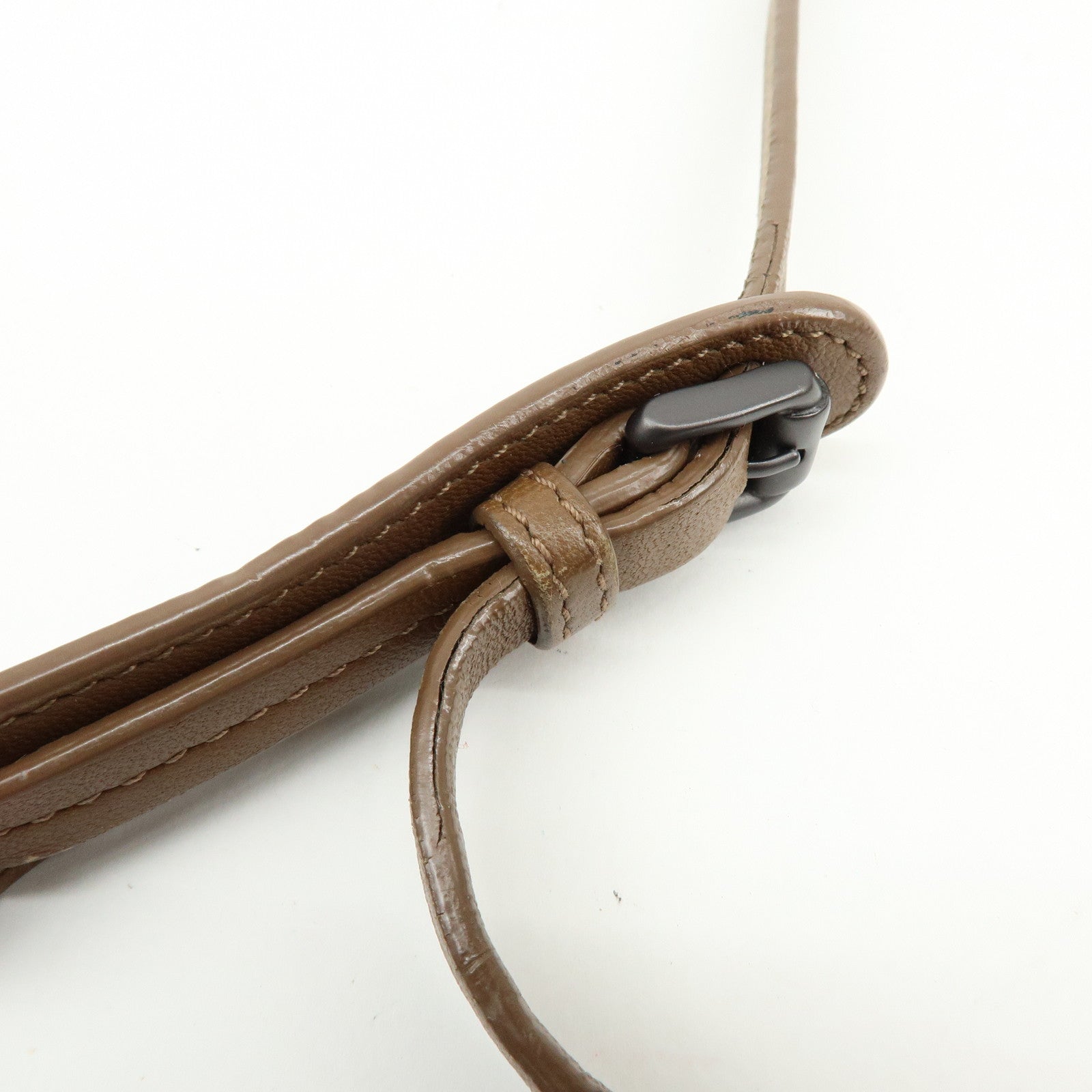 BOTTEGA VENETA Intrecciato Leather Shoulder Bag Brown 39270