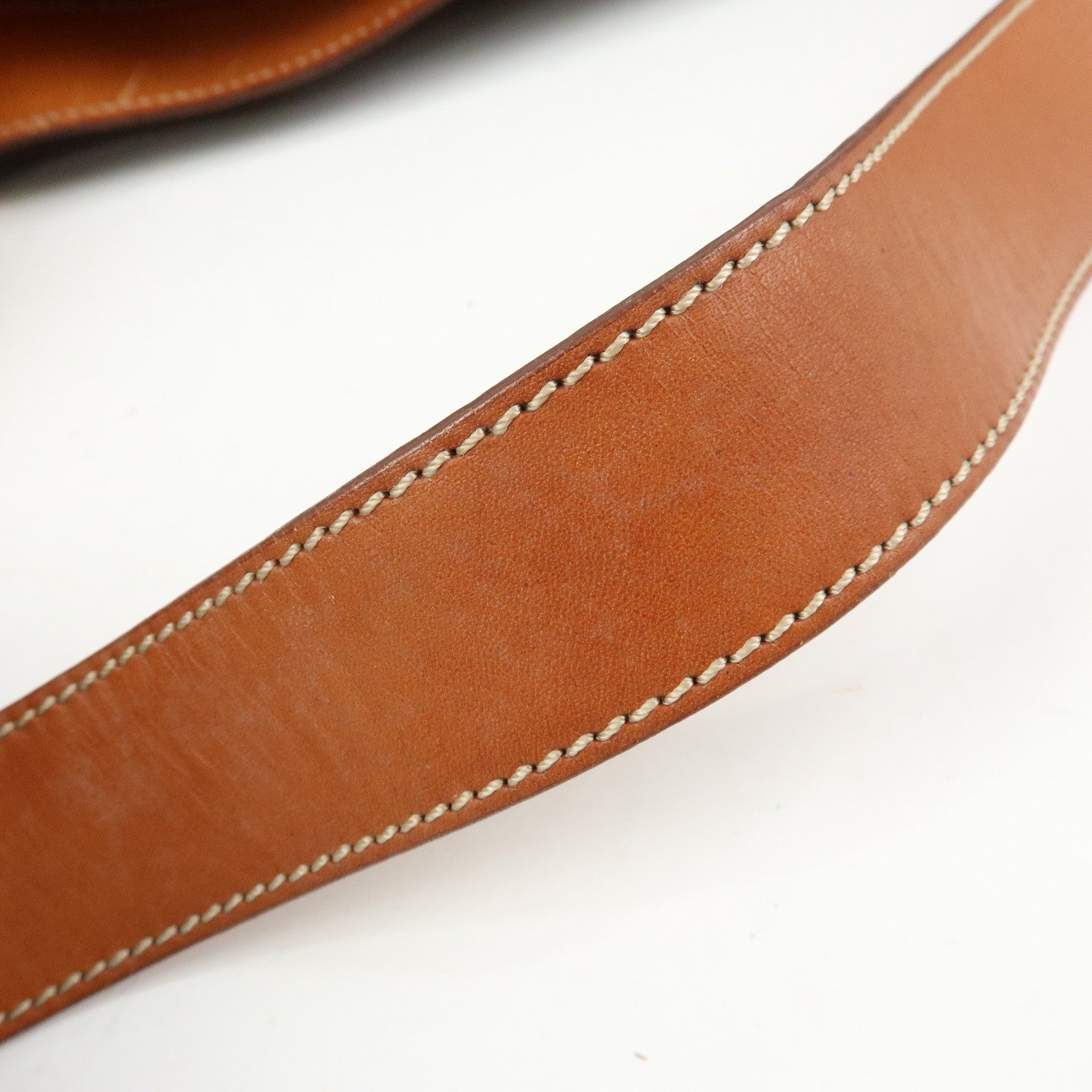 CELINE Macadam PVC Canvas Shoulder Bag Hand Bag Brown