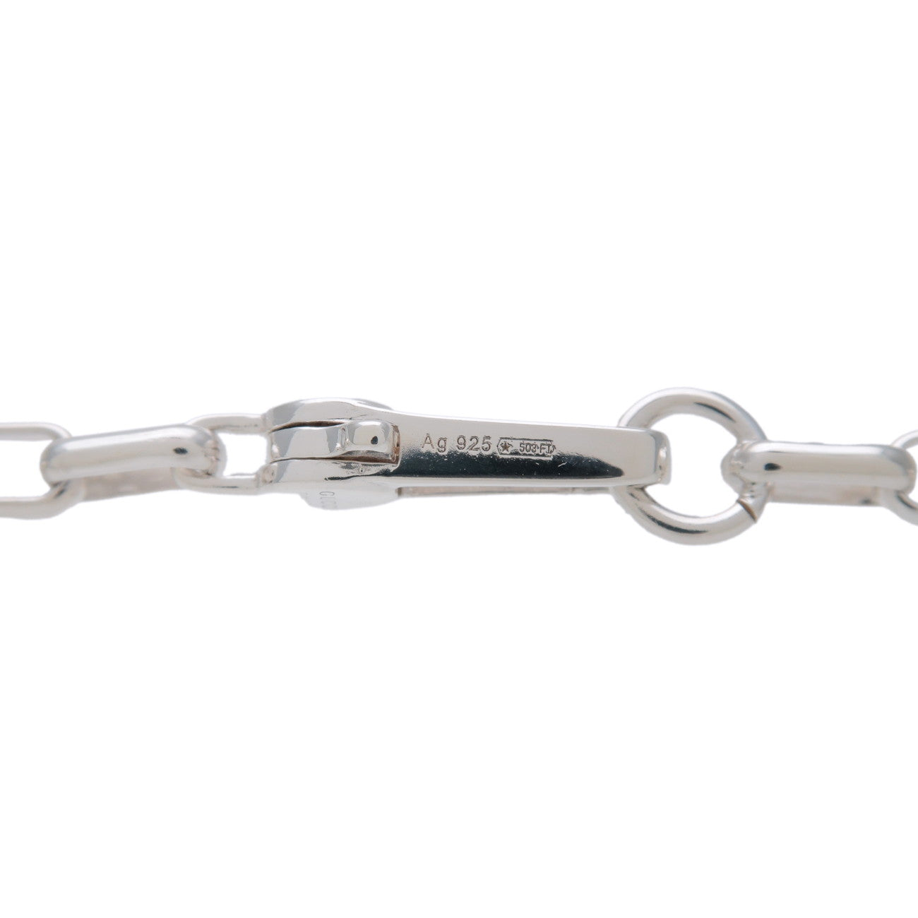 GUCCI Interlocking G Chain Necklace SV925 Silver