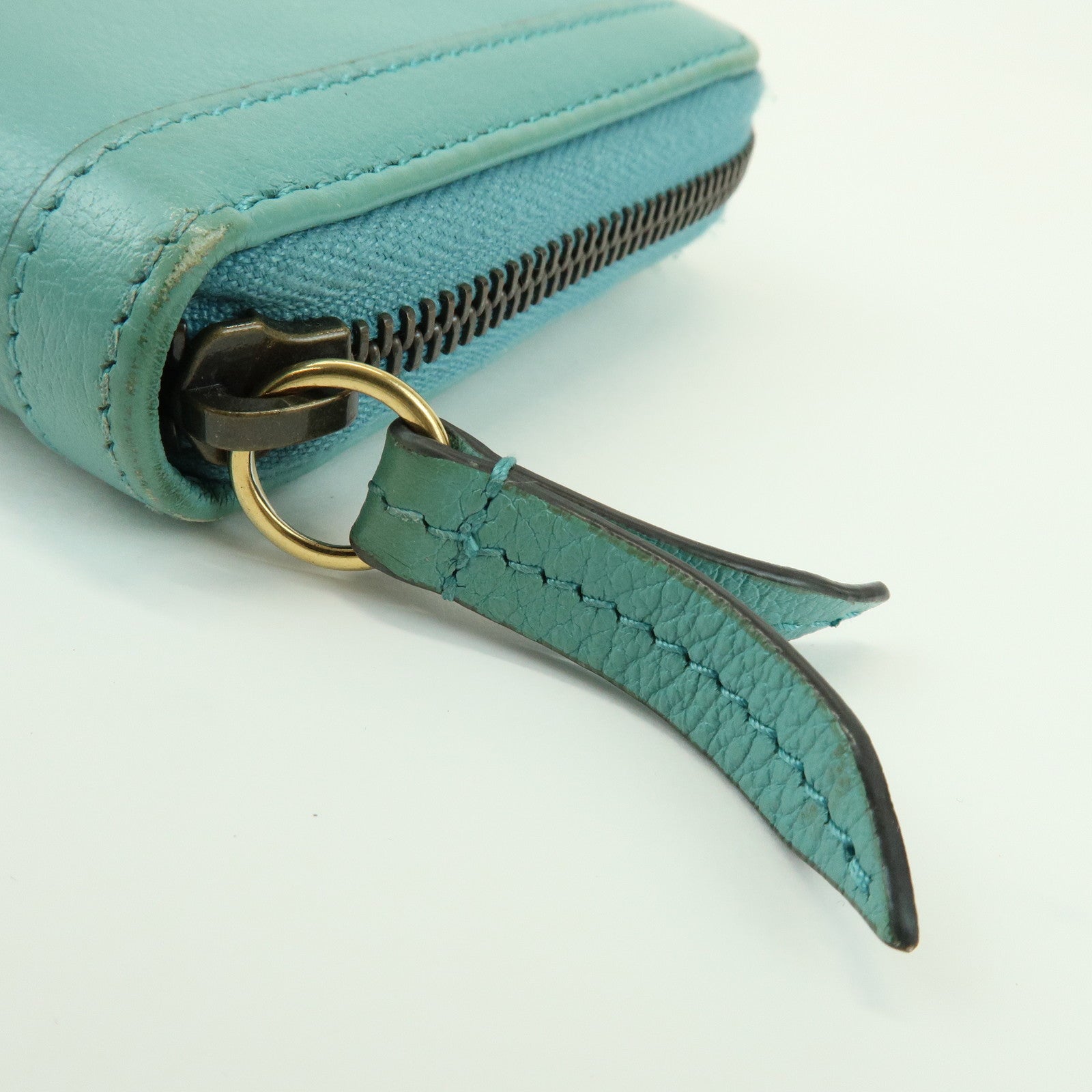 GUCCI Bamboo GG Marmont Leather Round Zippy Long Wallet 658634