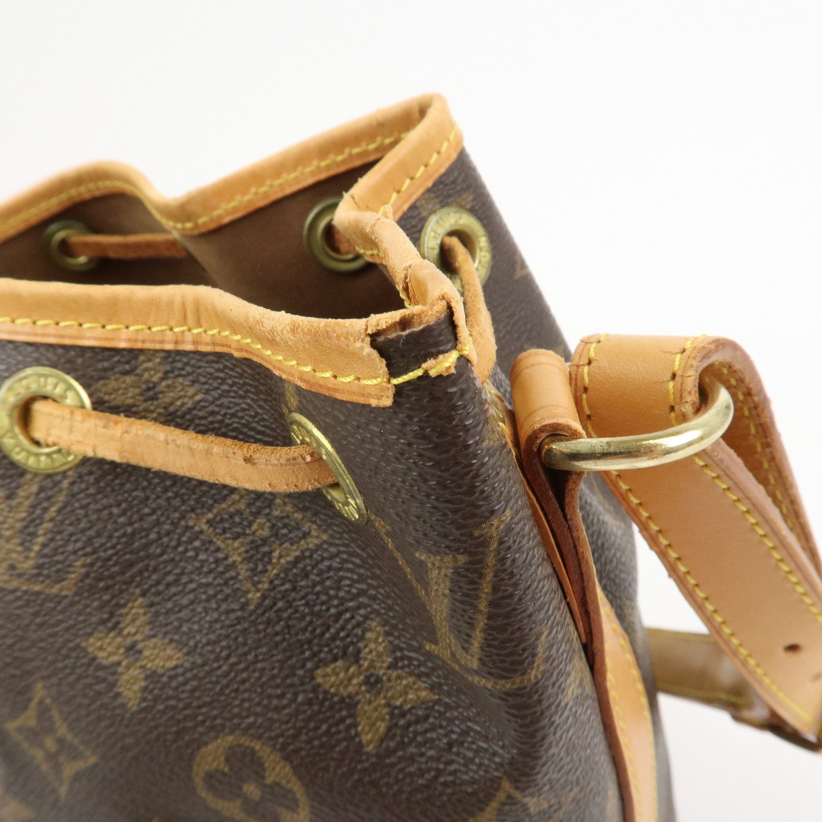 Louis Vuitton Monogram Petit Noe Shoulder Bag Brown M42226