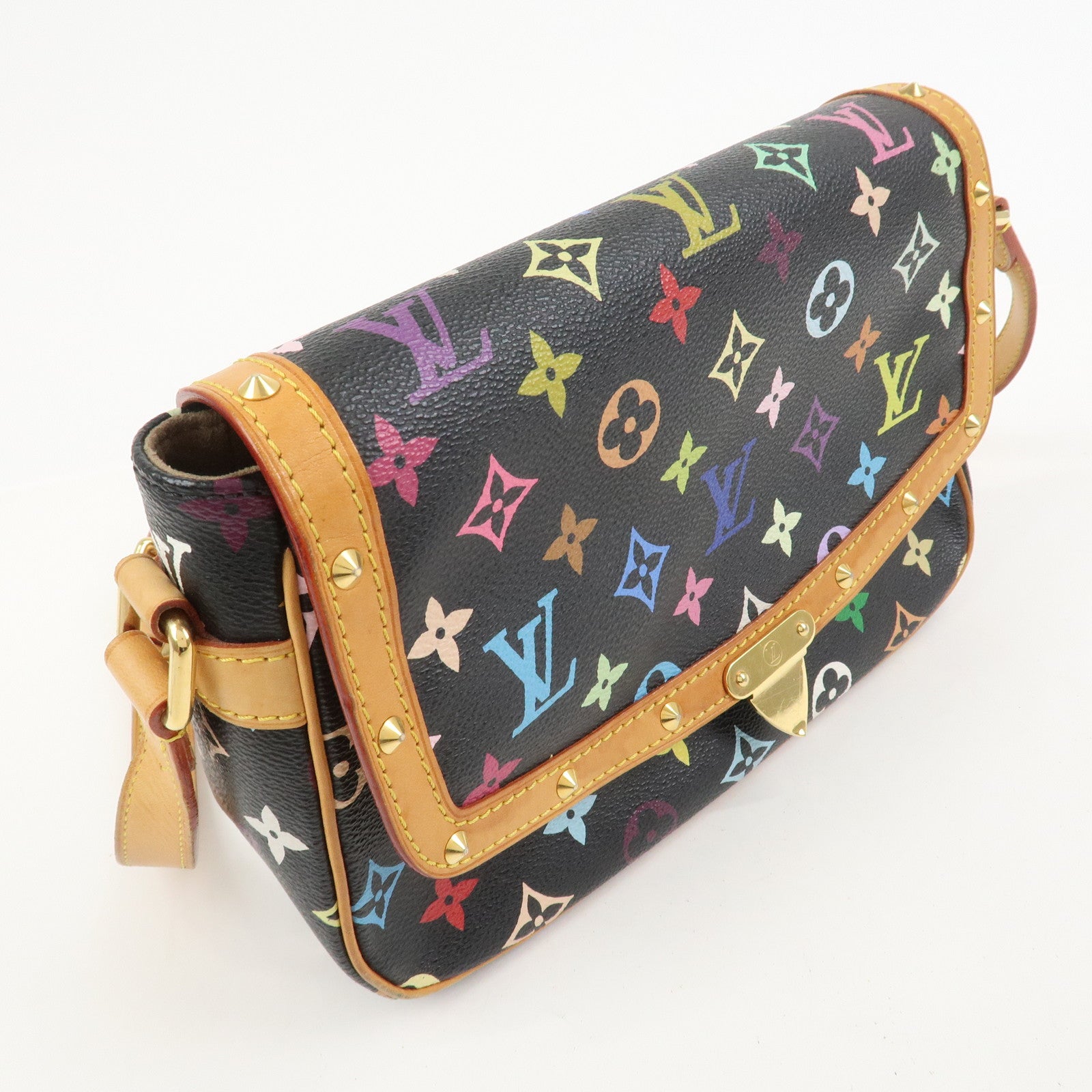 Louis Vuitton Monogram Multicolor Sologne Shoulder Bag Noir M92639
