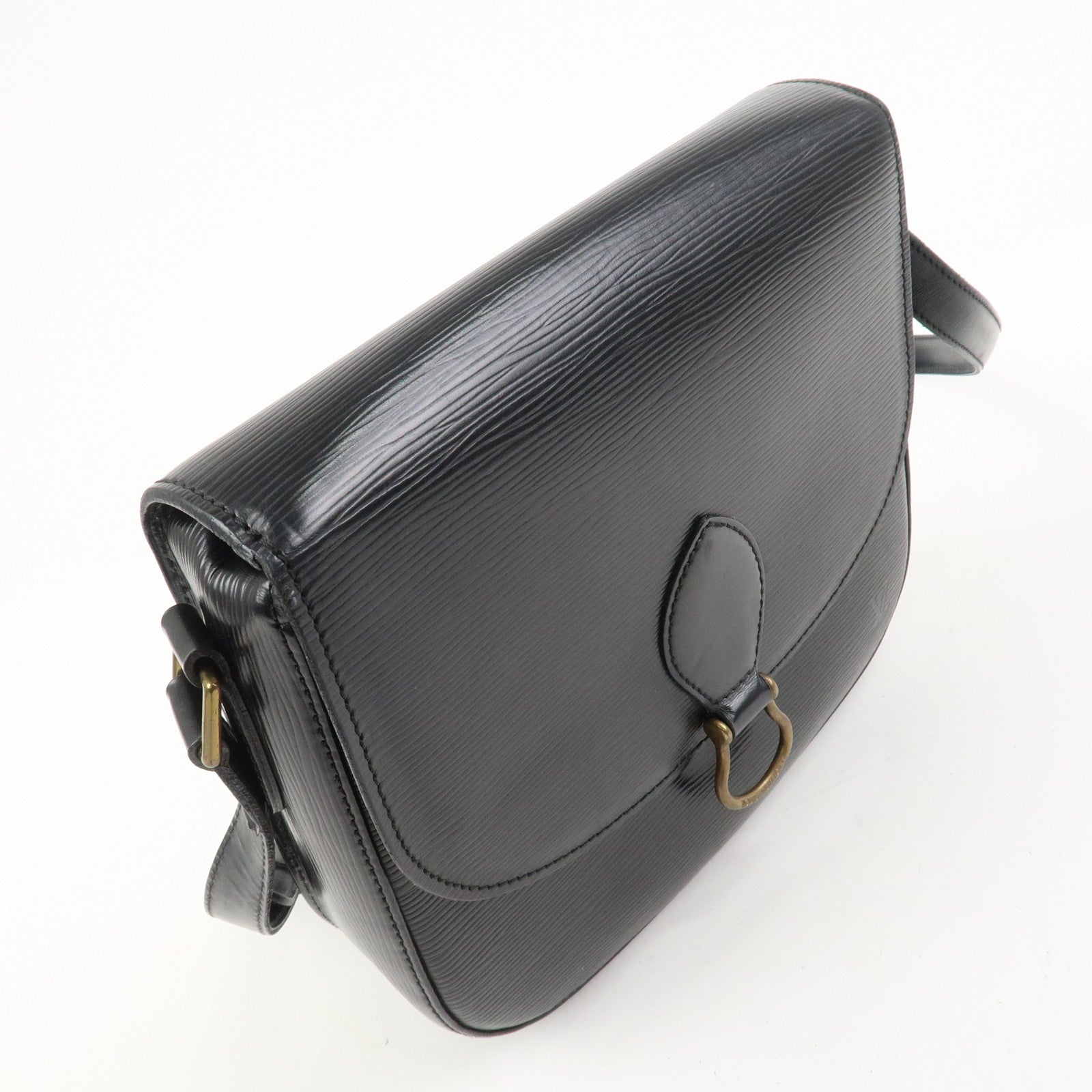 Louis Vuitton Epi Saint Cloud Shoulder Bag Black Noir M52192