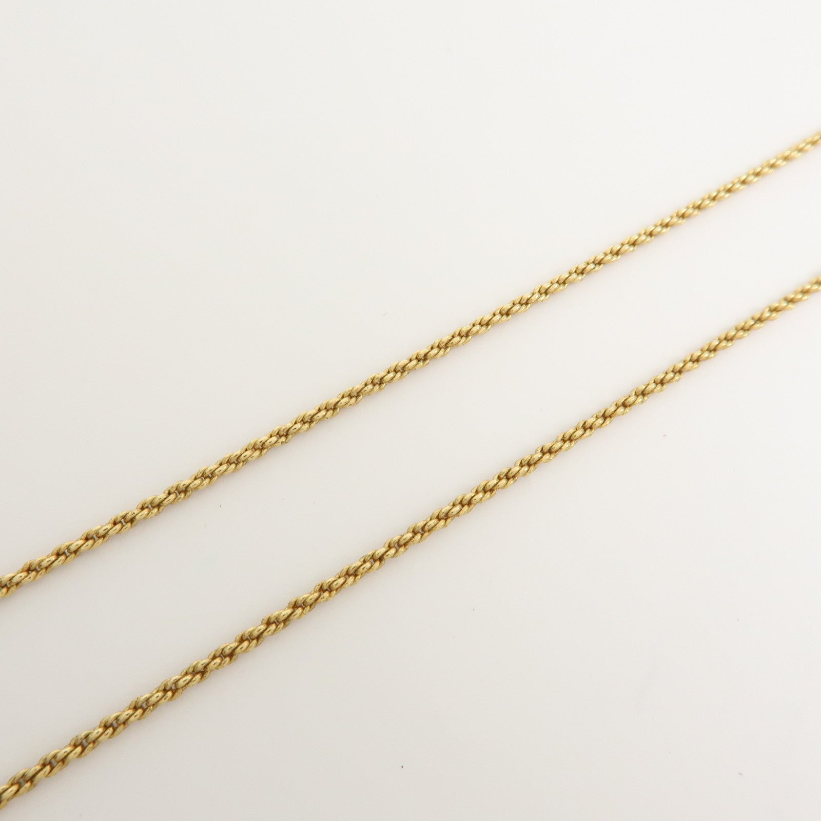 Christian Dior CD Logo Metal Necklace Gold