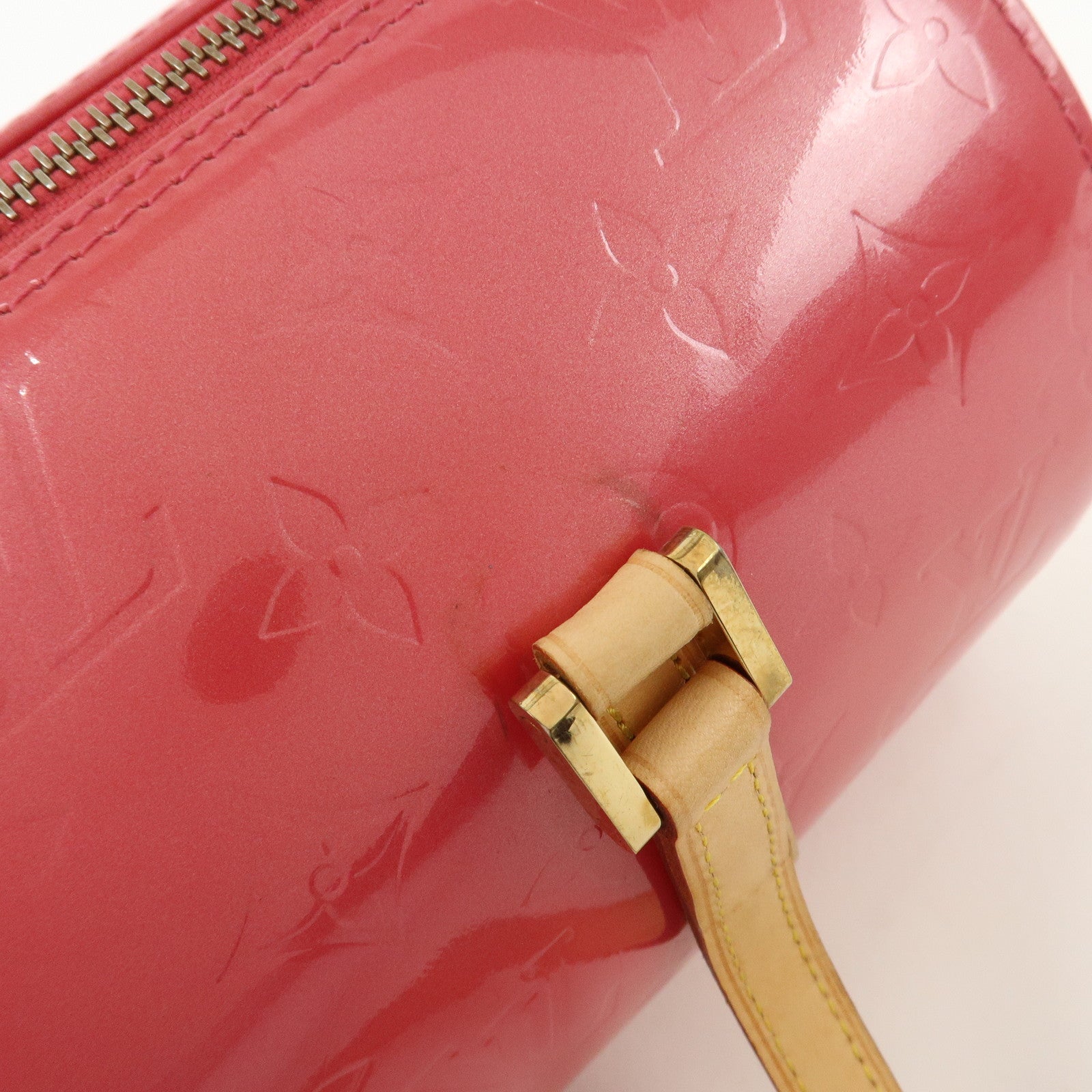 Louis Vuitton Monogram Vernis Bedford Hand Bag Framboise M9133F