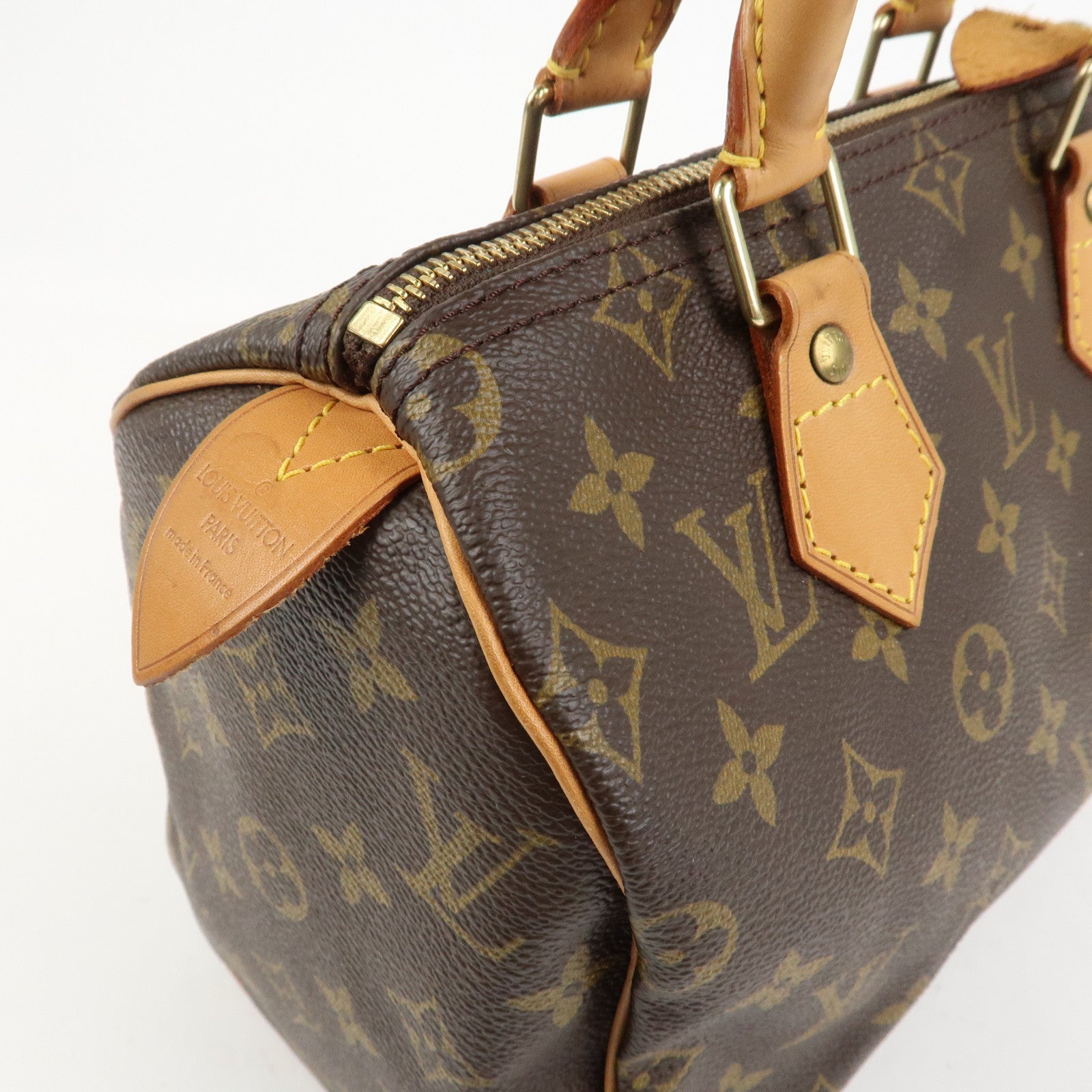 Louis Vuitton Monogram Speedy 25 Boston Bag Hand Bag Brown M41528