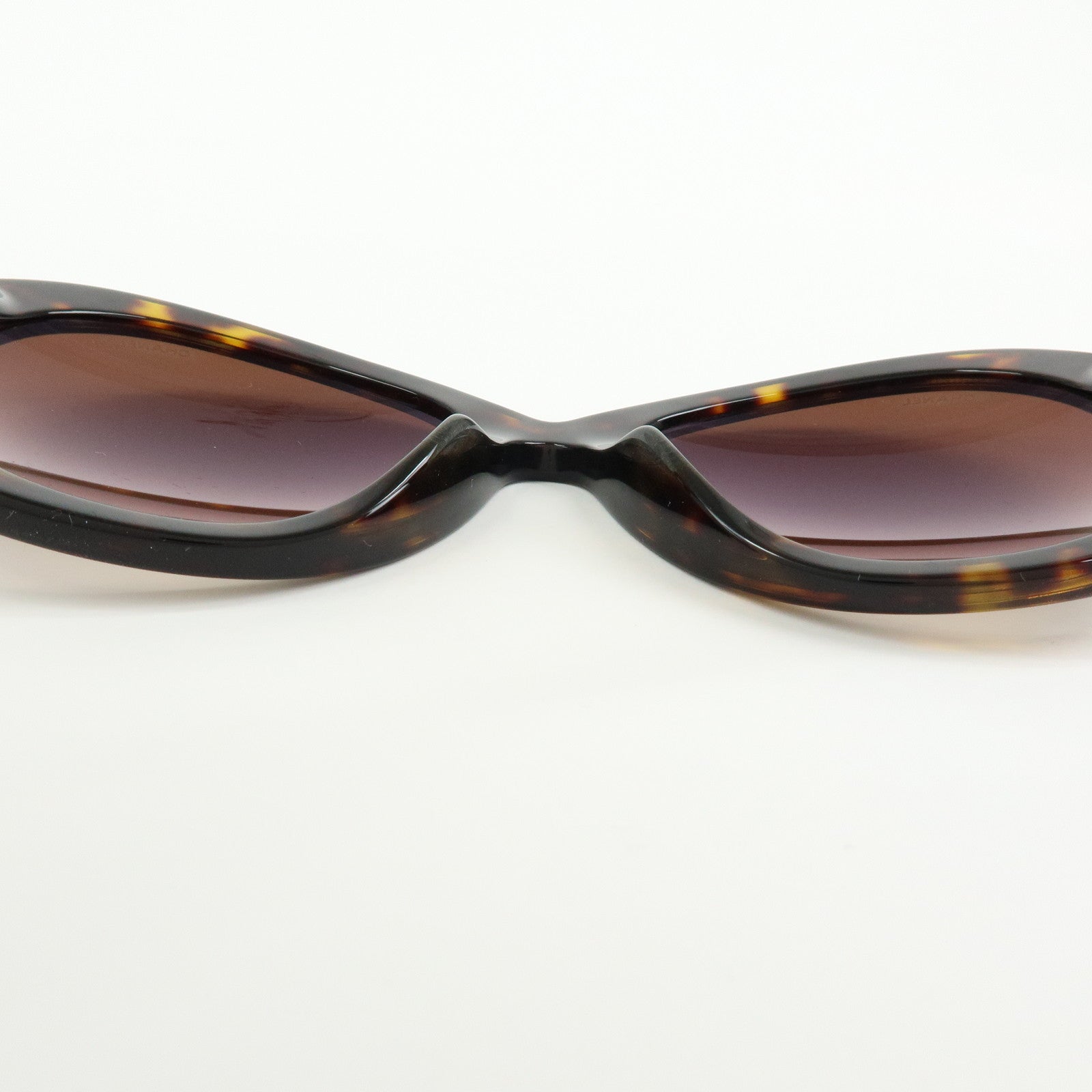 CHANEL COCO Mark Plastic Sunglasses Brown 5372-A 56□19 140