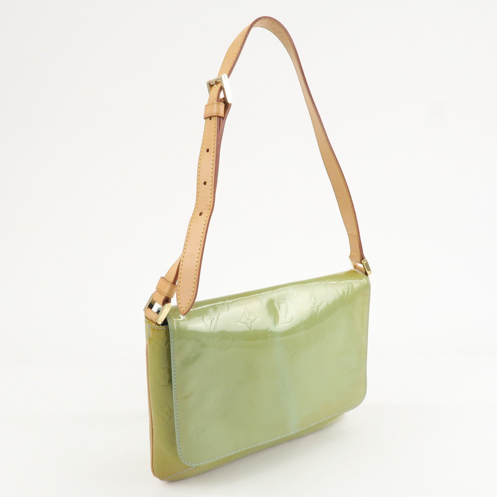 Louis Vuitton Vernis Thompson Street Shoulder Bag Baby Blue M91008