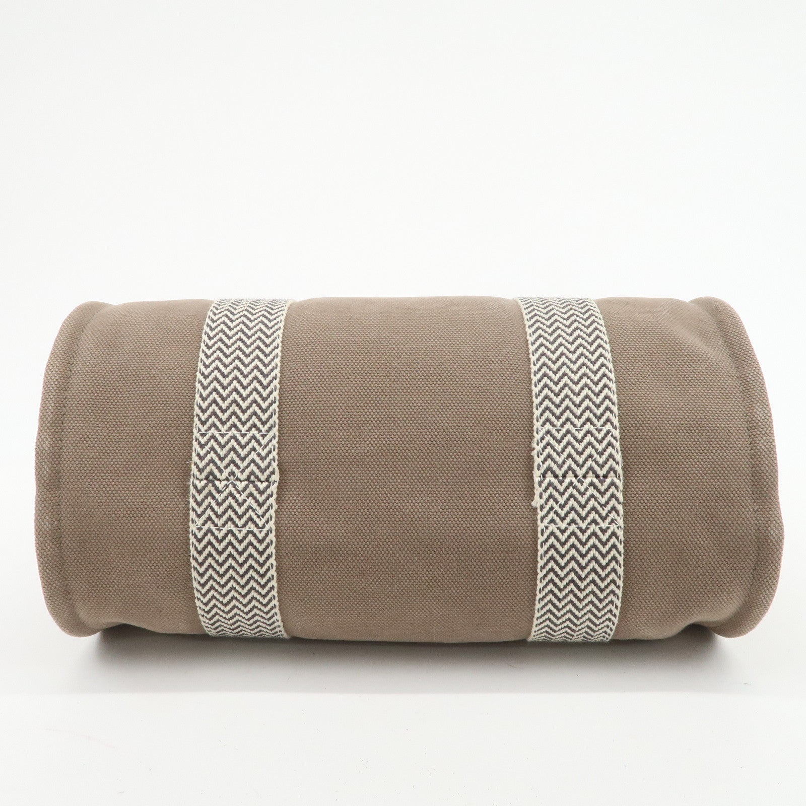 HERMES Cannes PM Canvas Tote Bag Hand Bag Beige