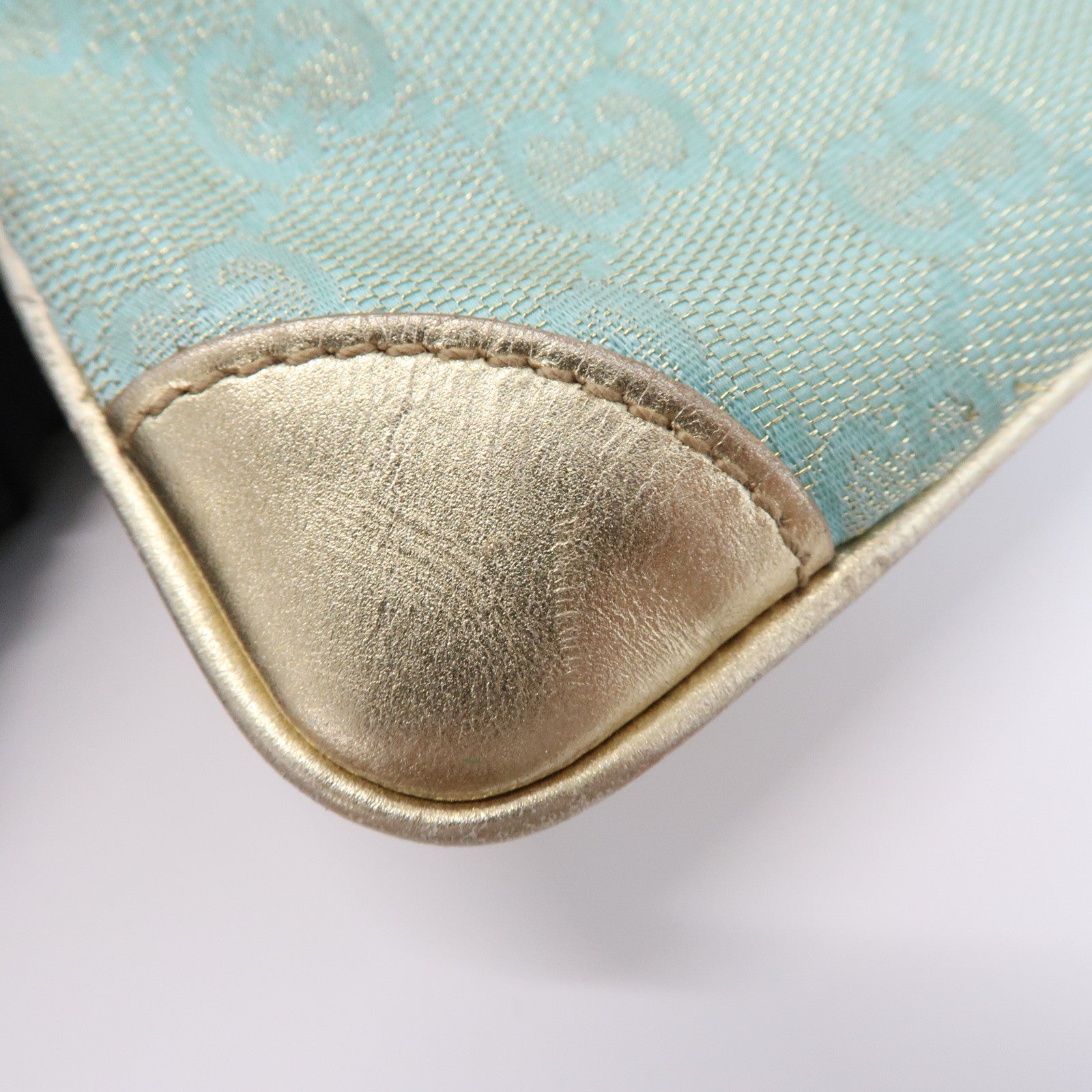 GUCCI Jackie GG Monogram Canvas Leather Mini Pouch 005・0819