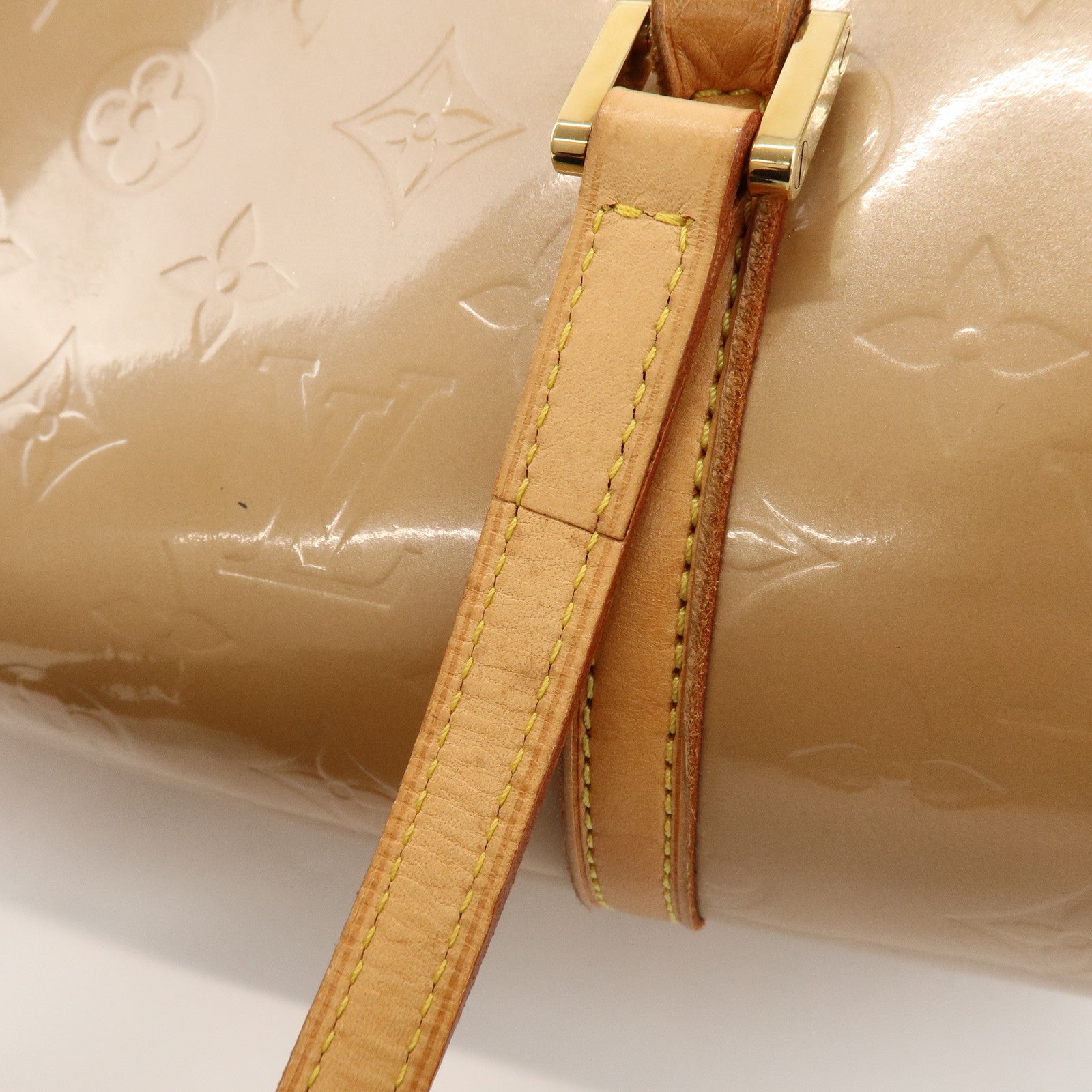 Louis Vuitton Monogram Vernis Bedford Hand Bag Noisette M91329