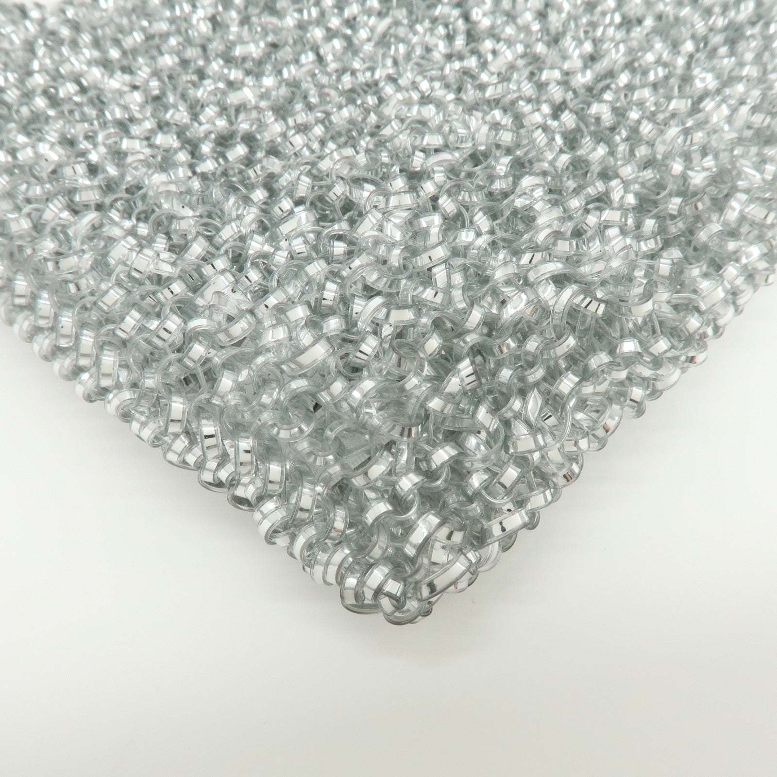 ANTEPRIMA PVC 2Way Bag Hand Bag Shoulder Bag Silver