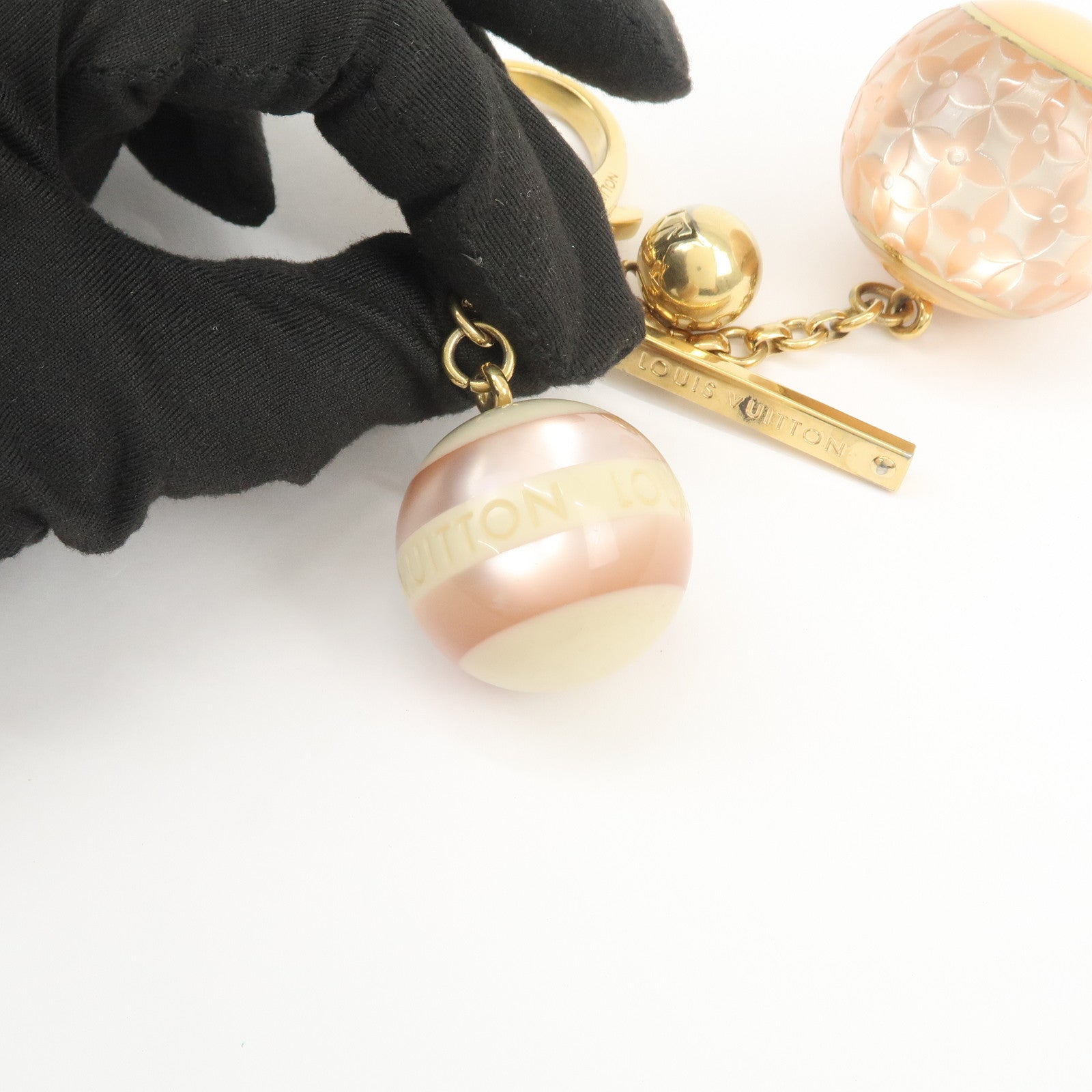 Louis Vuitton Bijou Sac Mini Lin Metal Bag Charm Key Charm M65643