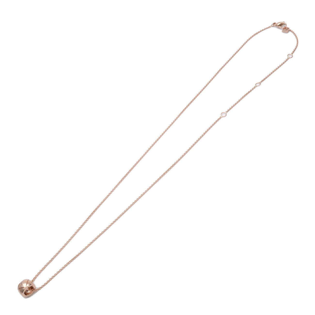 CHANEL COCO Crush Necklace K18PG 750PG Rose Gold J12306