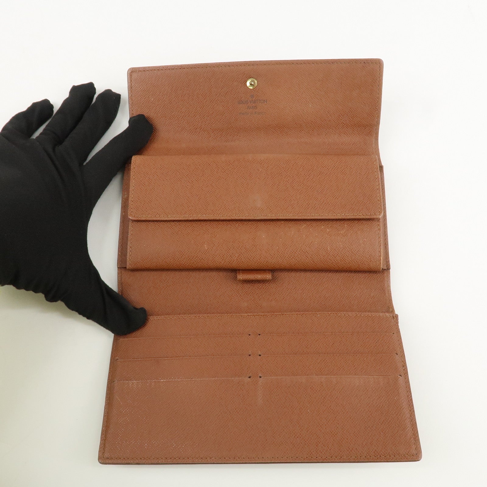 Louis Vuitton Set of 2 Monogram Canvas Long Wallet M61215 Used