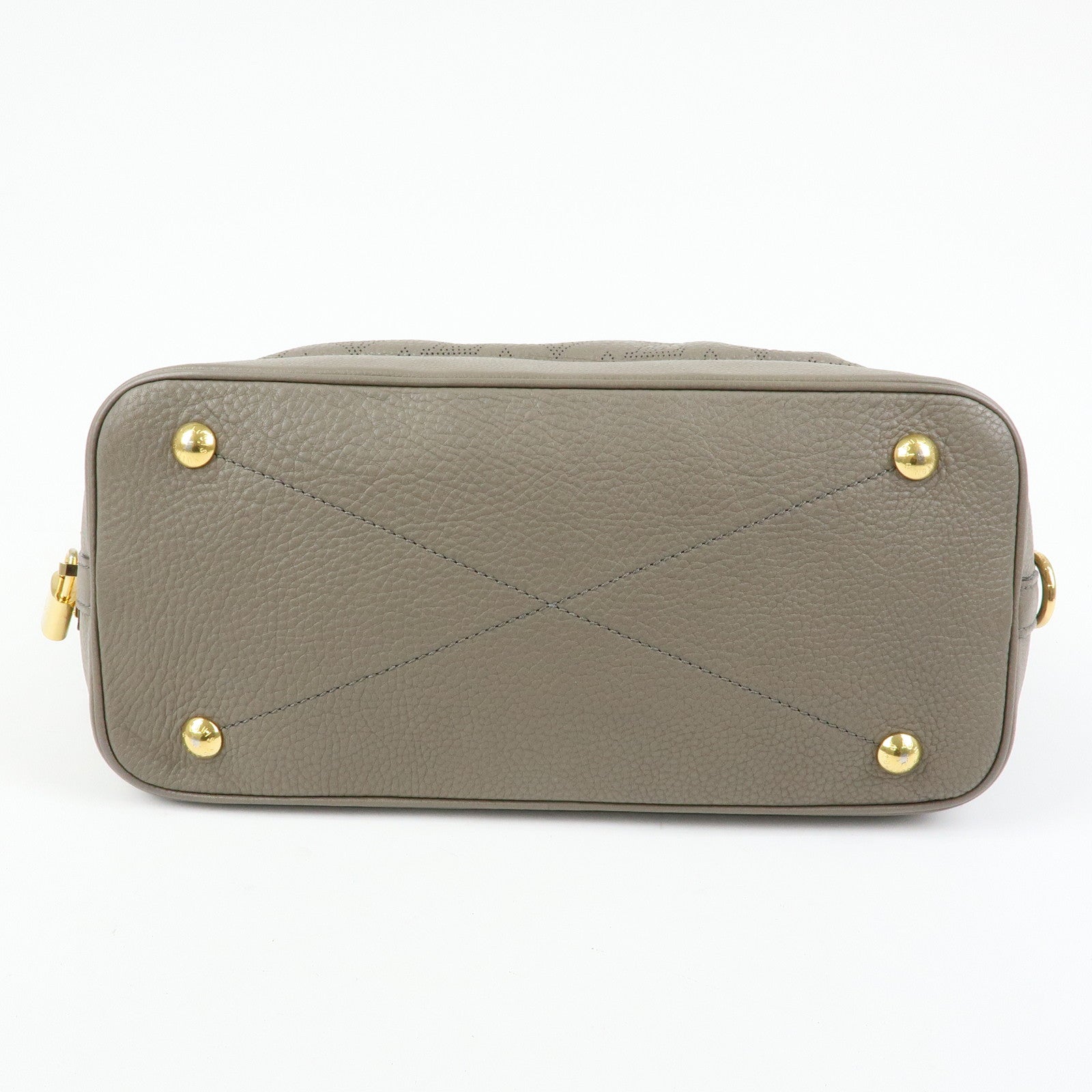 Louis Vuitton Monogram Mahina Stella PM 2Way Hand Bag Taupe M93063