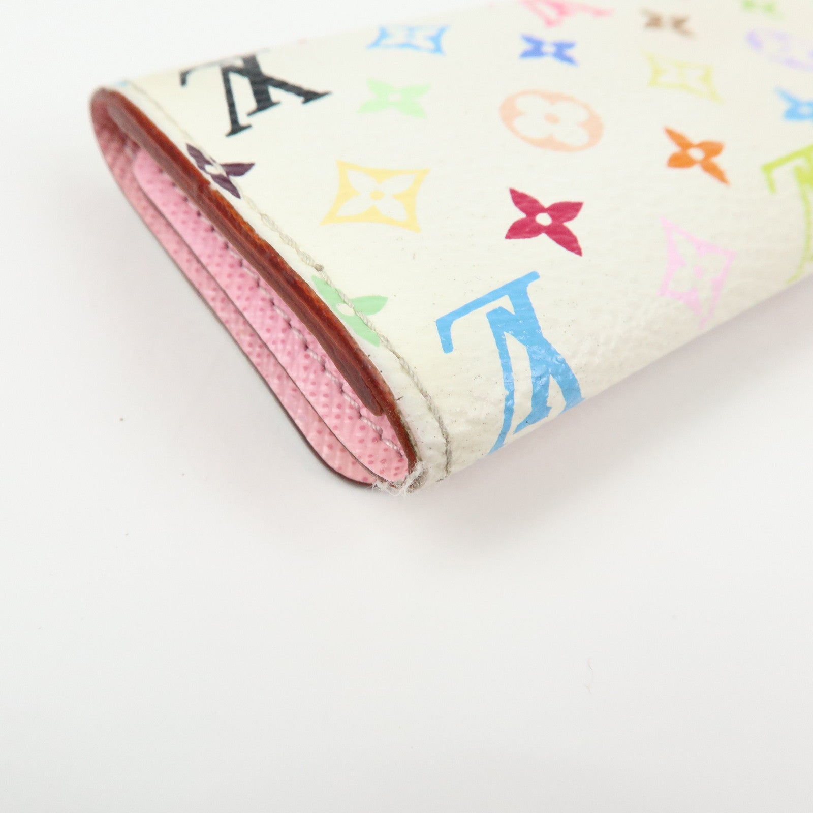 Louis Vuitton Monogram Multicolor Multicles 4 Key Case Blanc M93731
