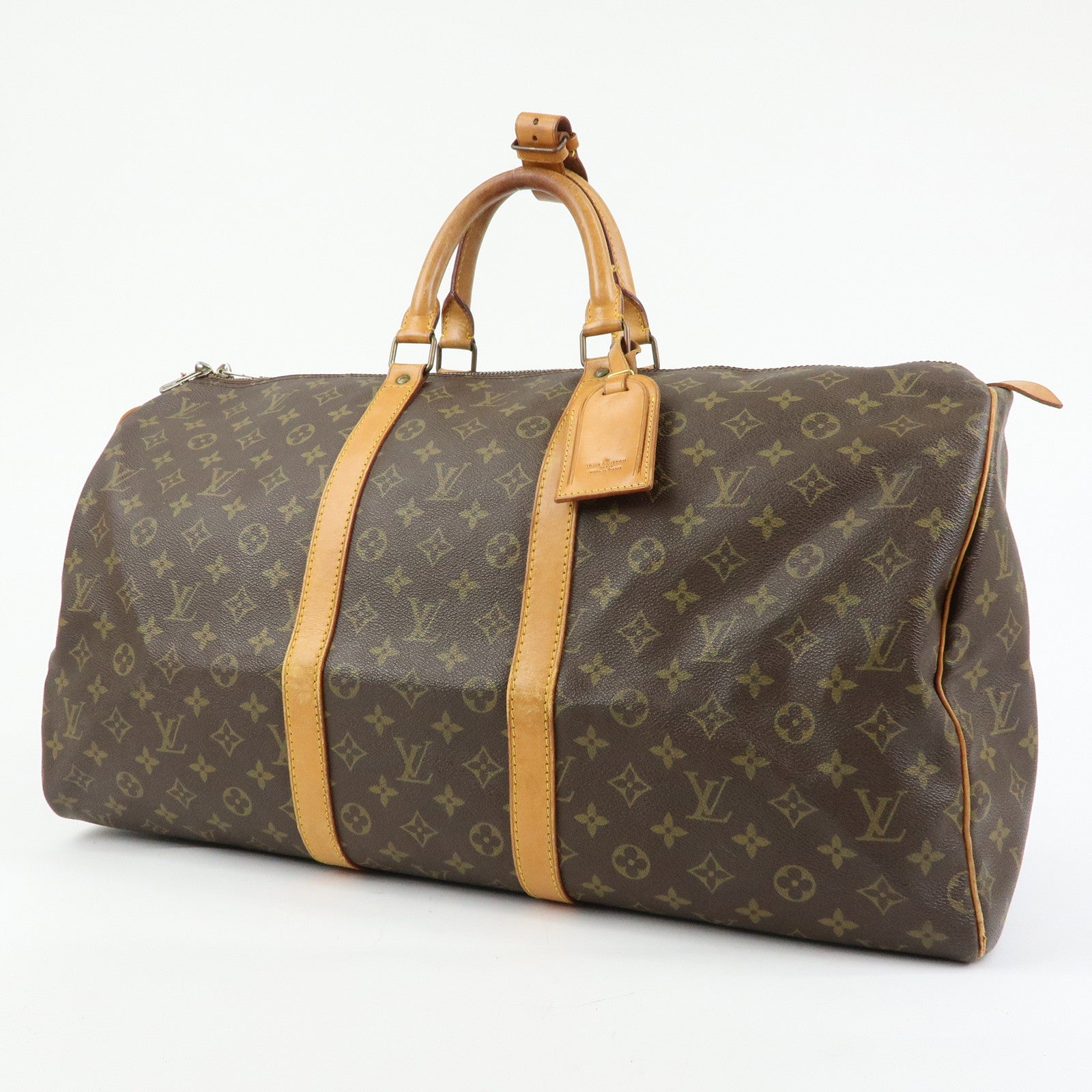 Louis Vuitton Monogram Keep All 55 Boston Bag Brown M41424