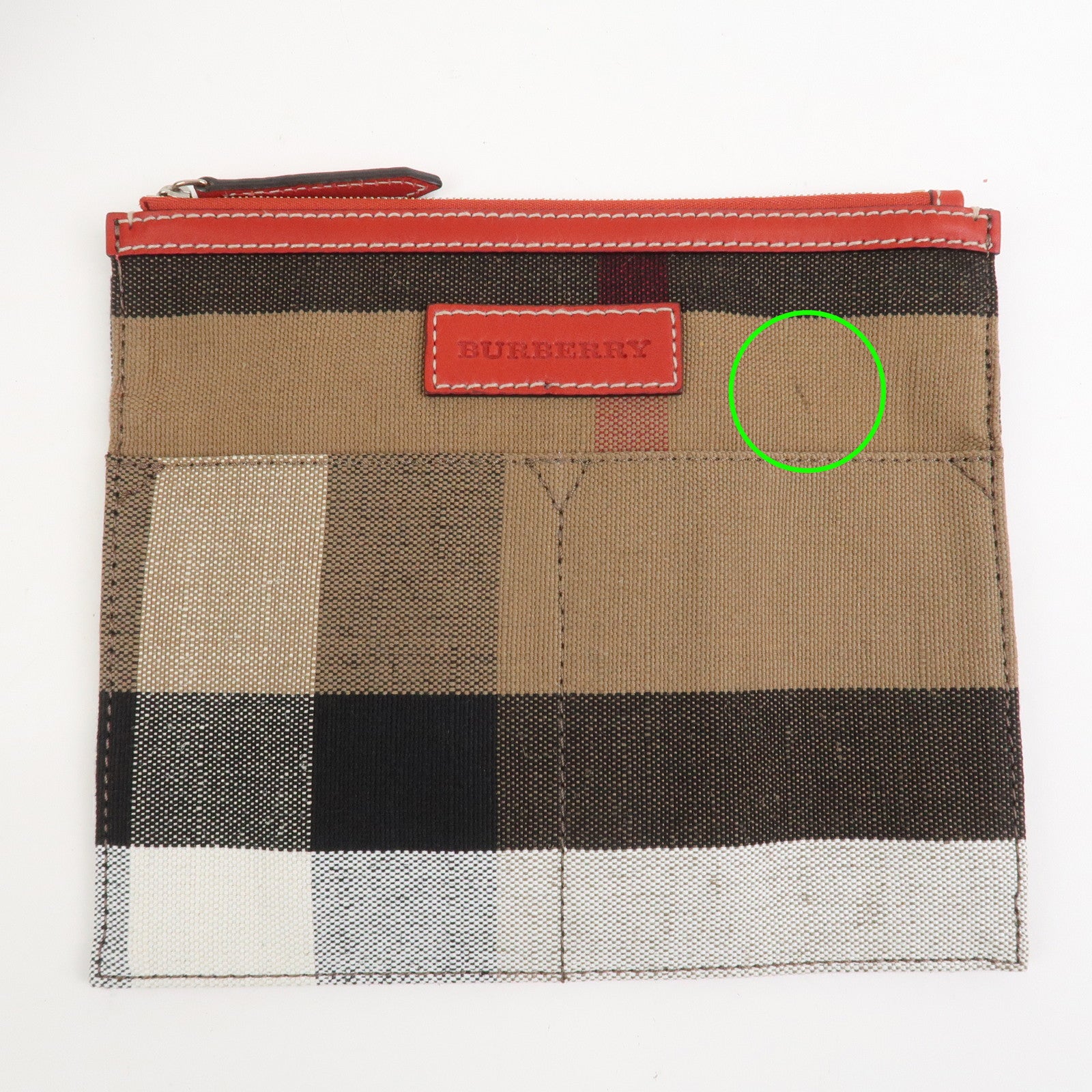 Burberry Ashby Canvas Leather 2Way Bag Shoulder Bag Brown Red