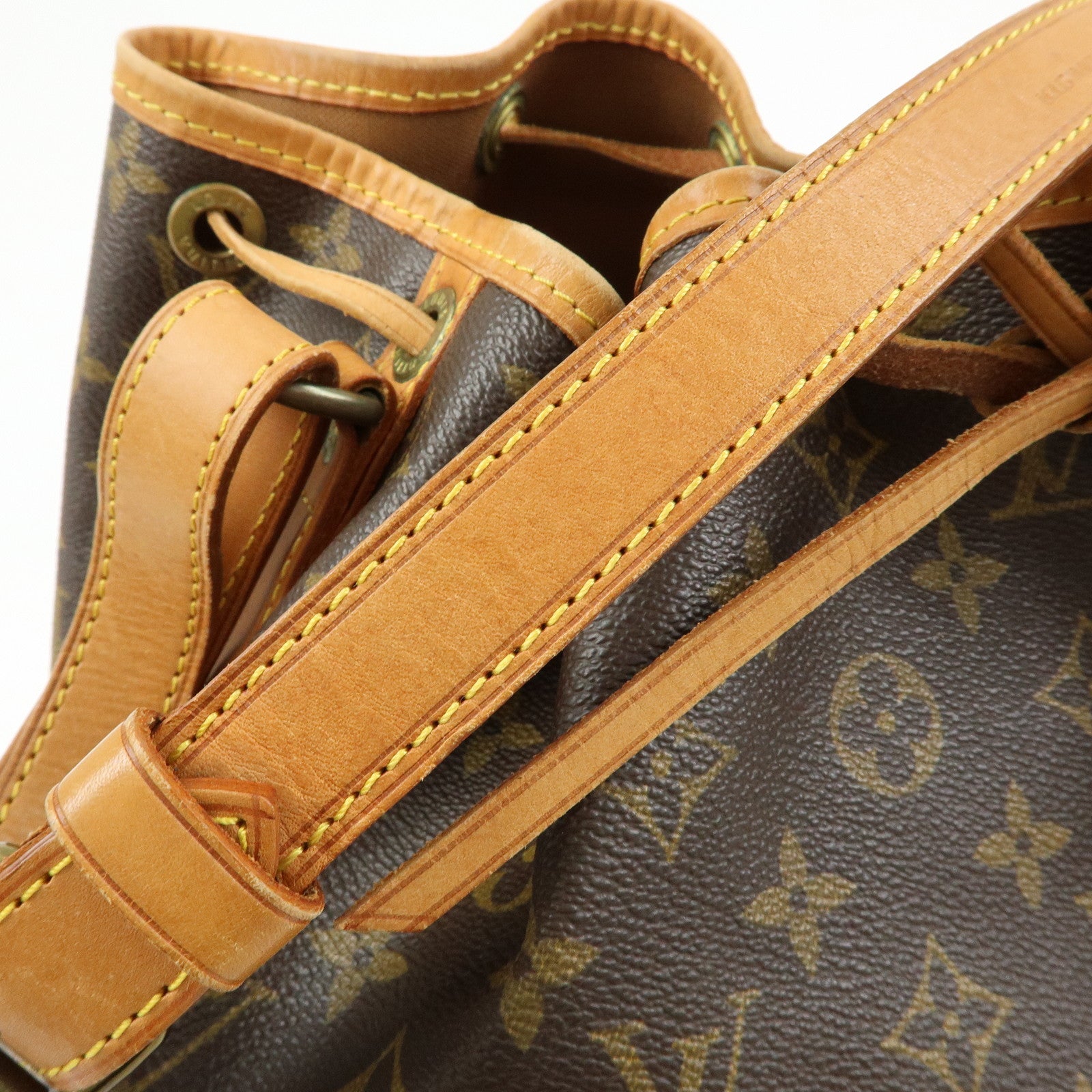 Louis Vuitton Monogram Petit Noe Shoulder Bag Brown M42226