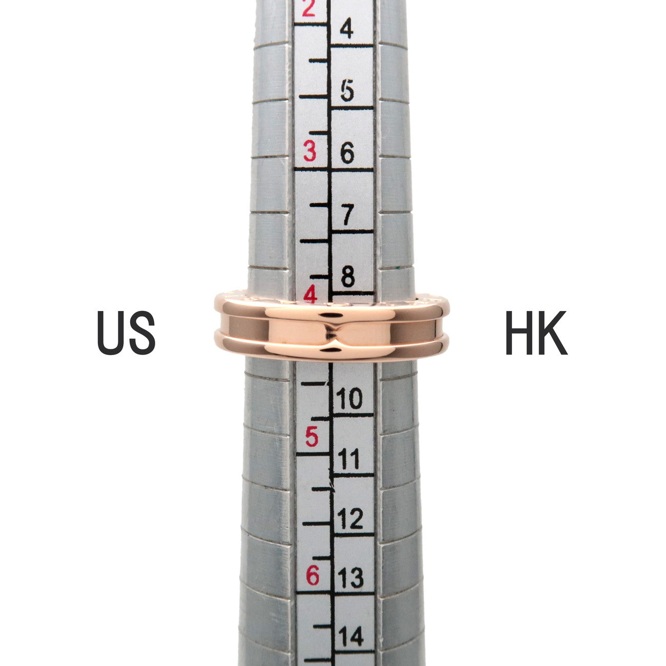 BVLGARI B-Zero1 1Band Ring K18 750RG Rose Gold #46 US4.5 EU47