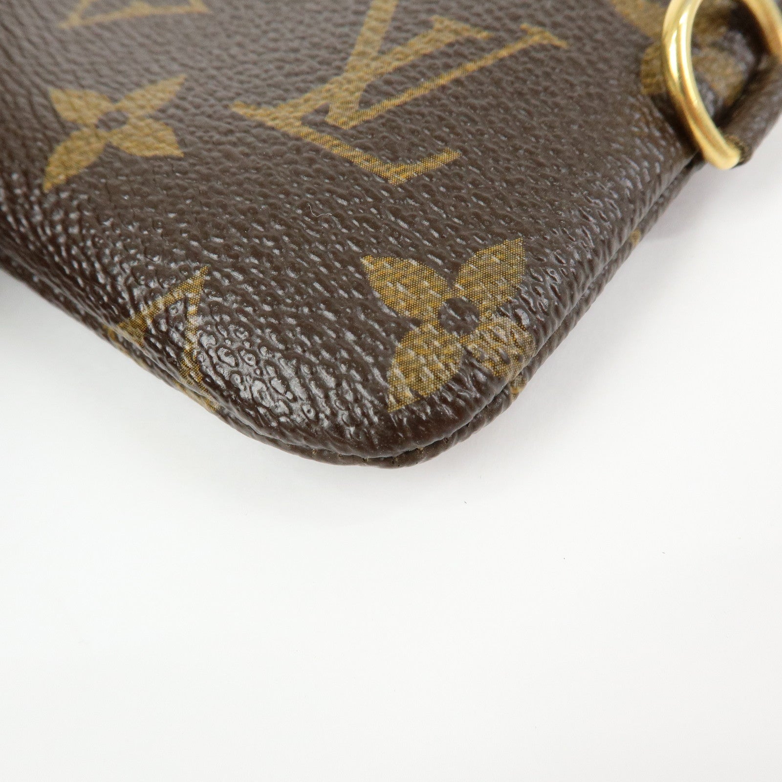 Louis Vuitton Monogram Pochette Cles Complis T&B Coin Case M58025