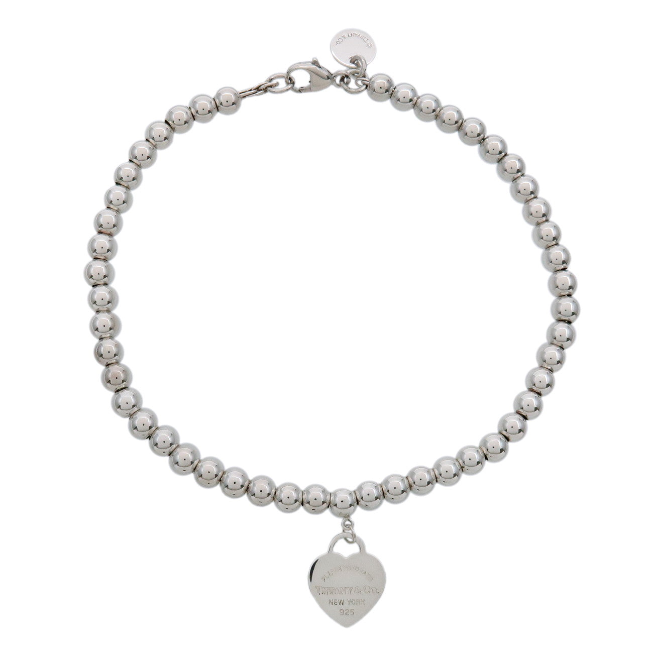 Tiffany & Co Return to Tiffany Mini Heart Tag Beads Bracelet SV925