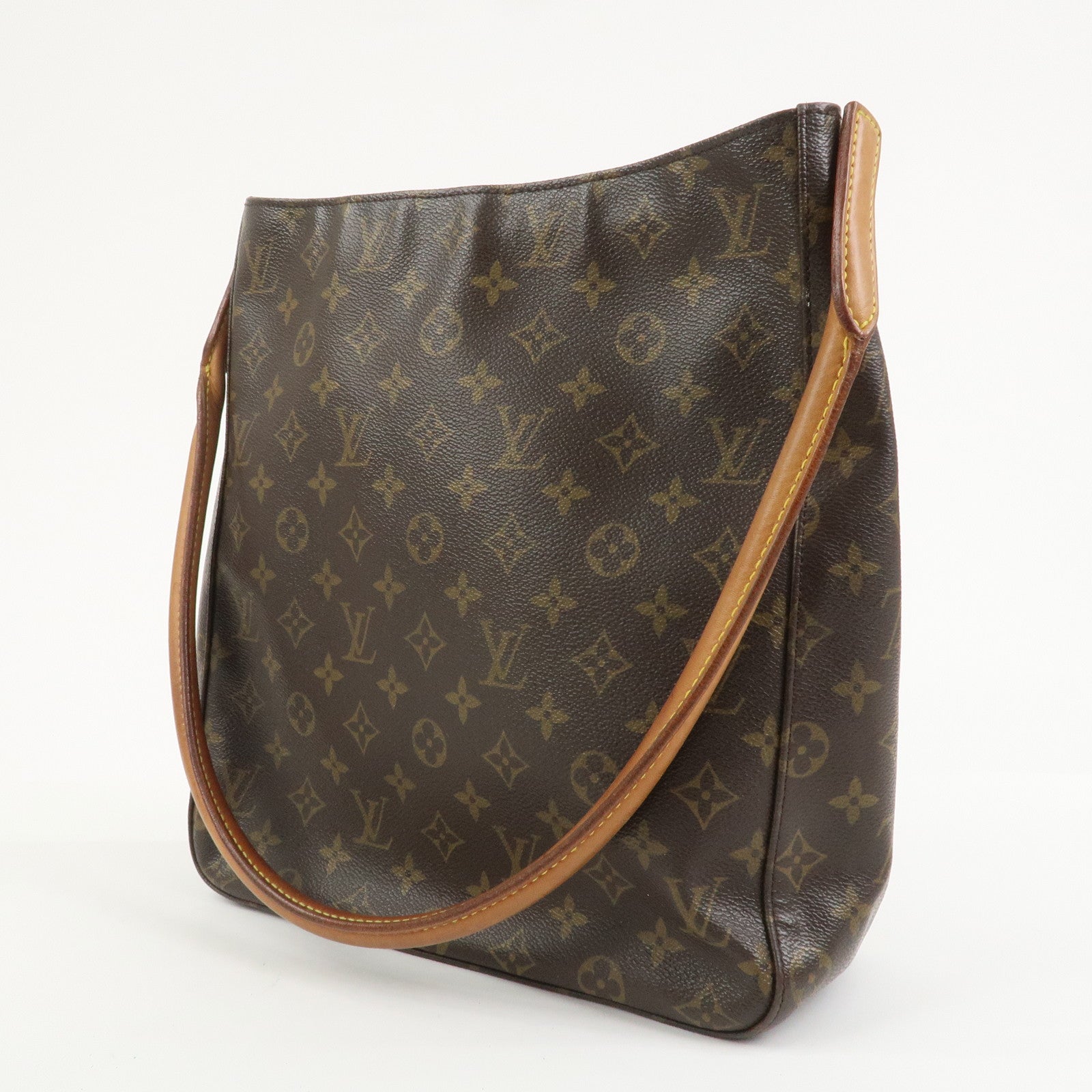Louis Vuitton Monogram Looping GM Shoulder Bag Brown M51145