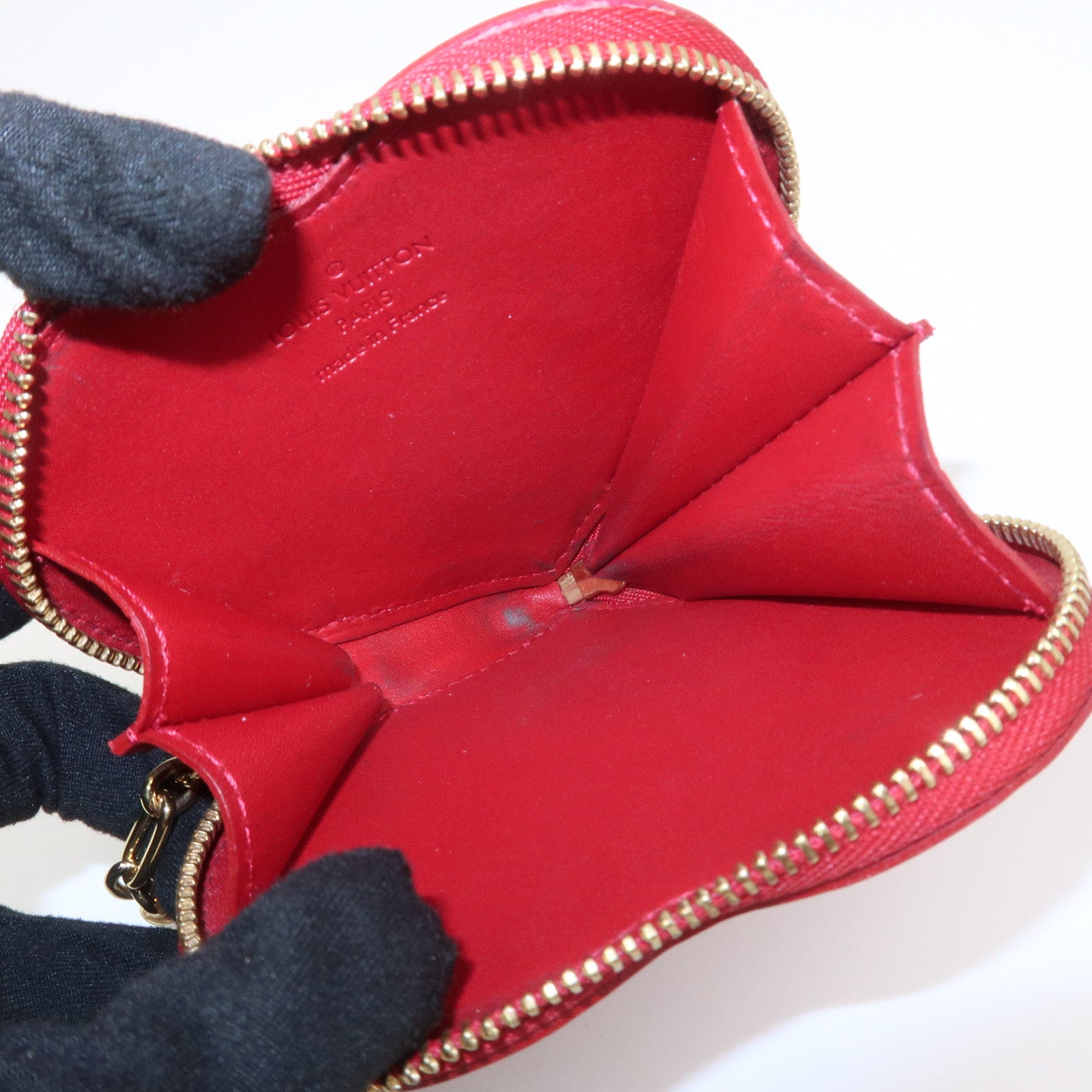 Louis Vuitton Monogram Vernis Porte Monnaie Coeur Coin Case M93562