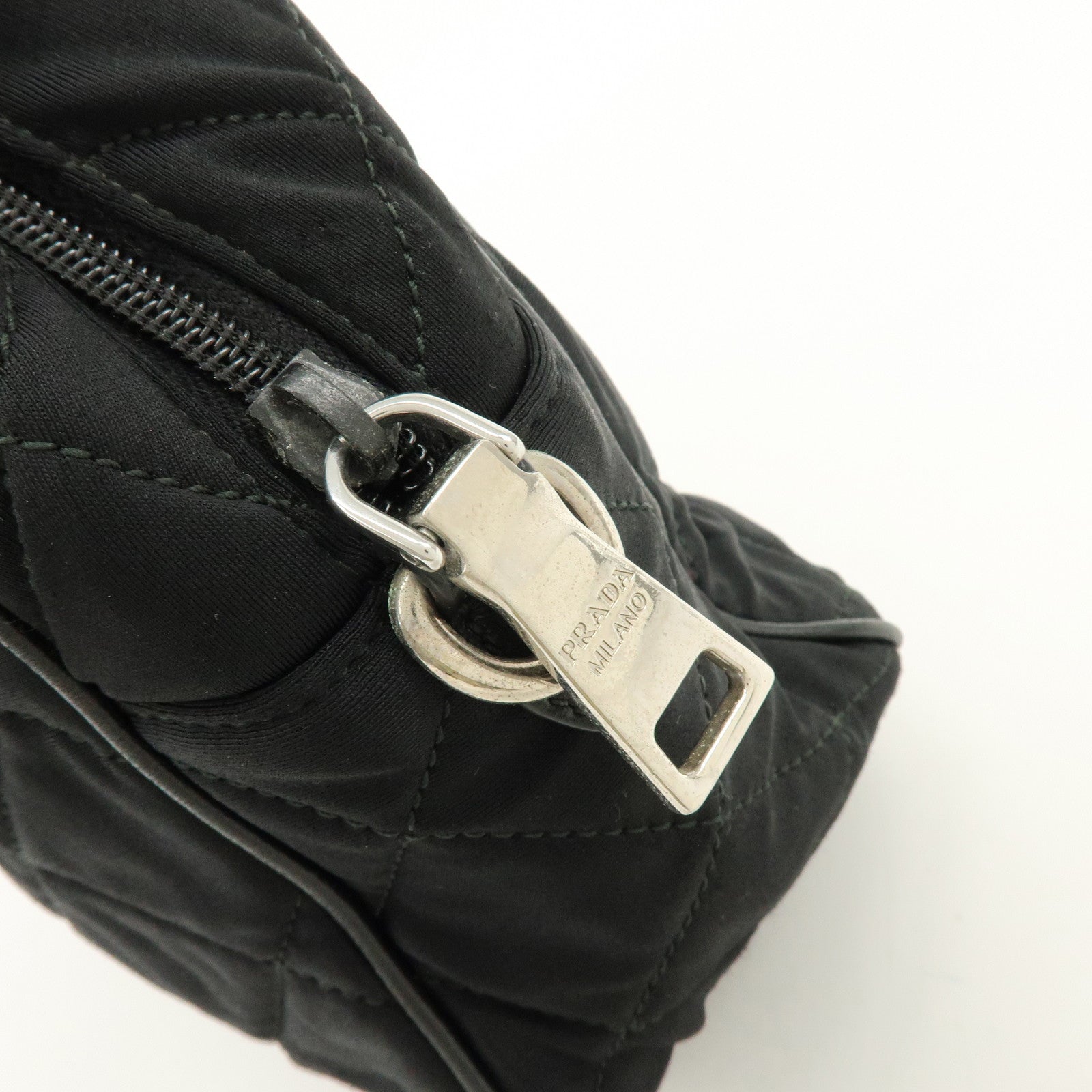 PRADA Tessuto Nylon Leather 2Way Bag Hand Bag Shoulder Bag Black