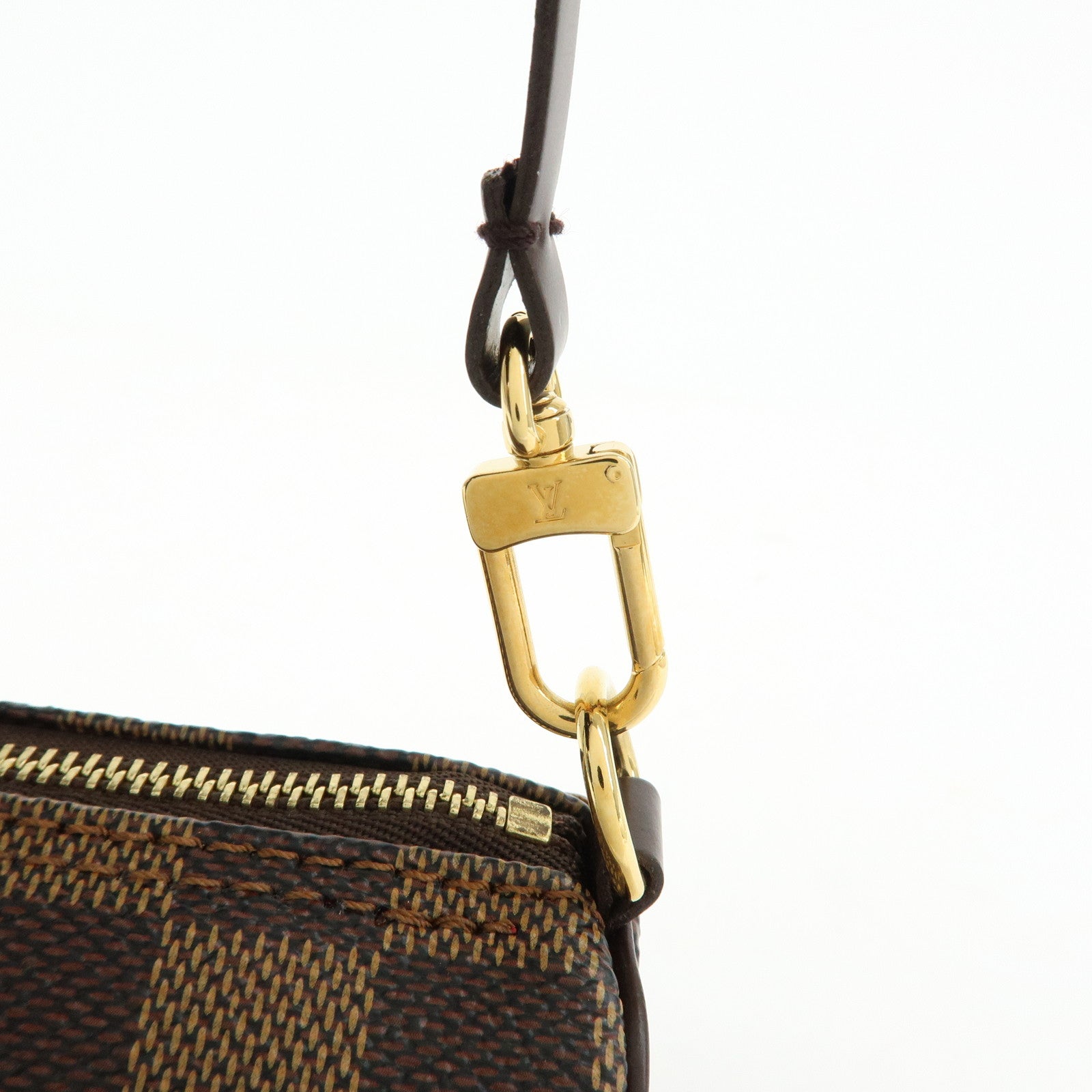 Louis Vuitton Damier Ebene Mini Pouch for Papillon Bag Brown