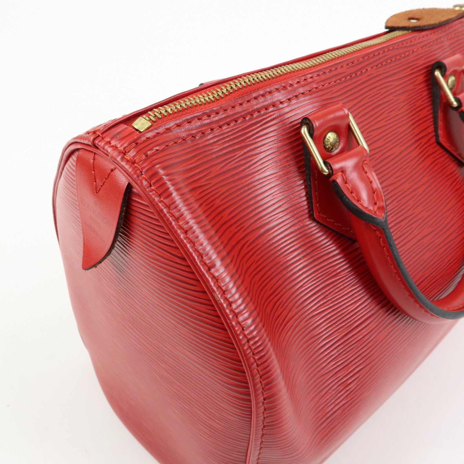 Louis Vuitton Epi Speedy 25 Boston Hand Bag Castilian Red M43017