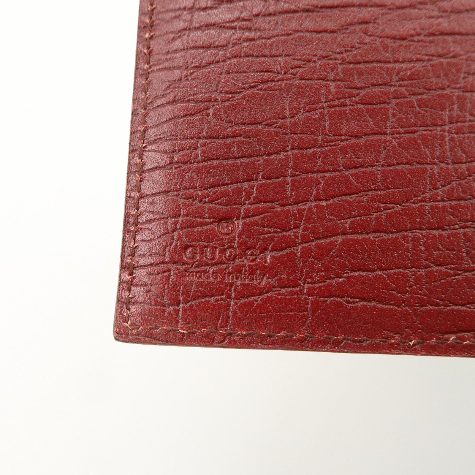 GUCC GG Supreme Canvas Leather Planner Cover Beige Brown 115240 Used