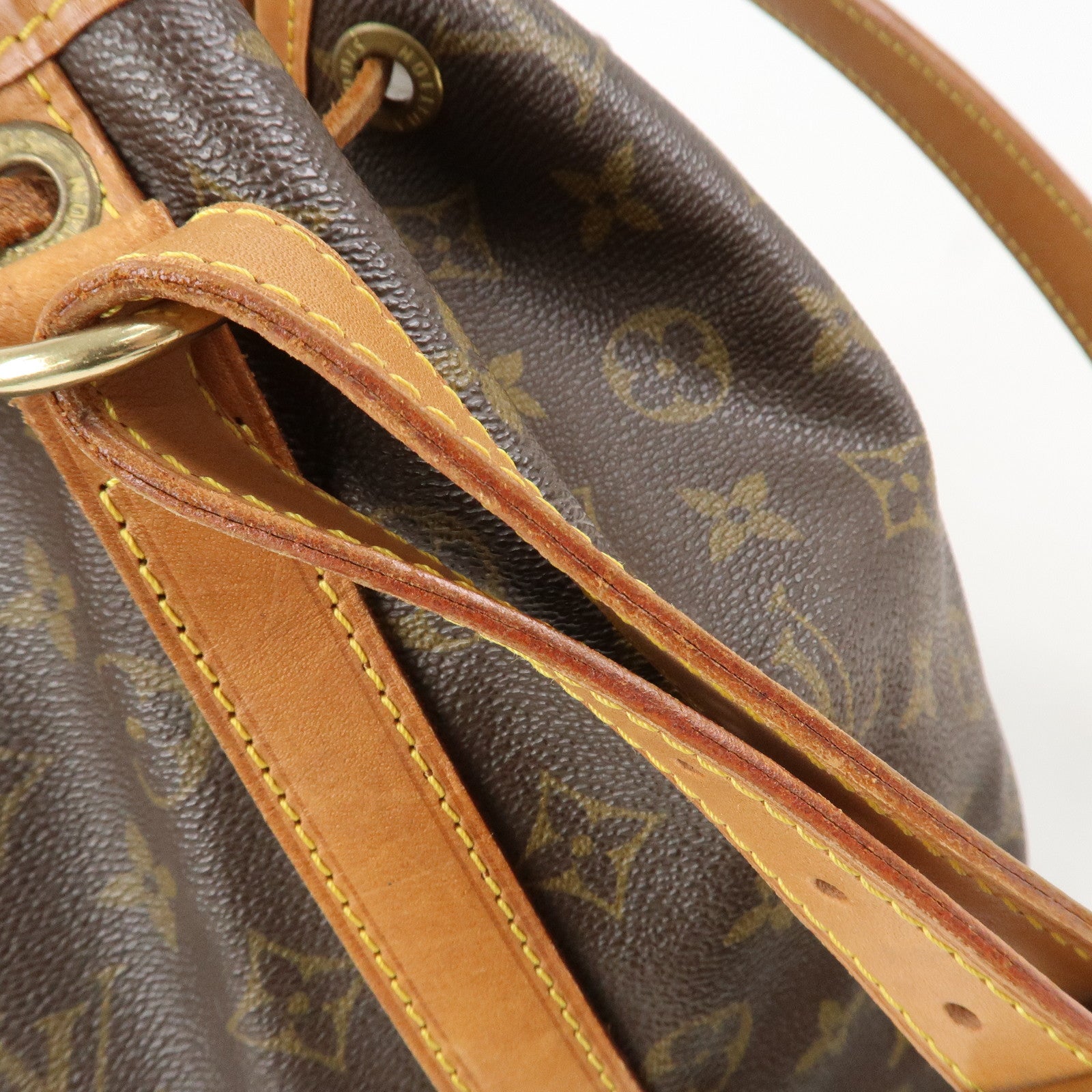 Louis Vuitton Monogram Petit Noe Shoulder Bag Brown M42226