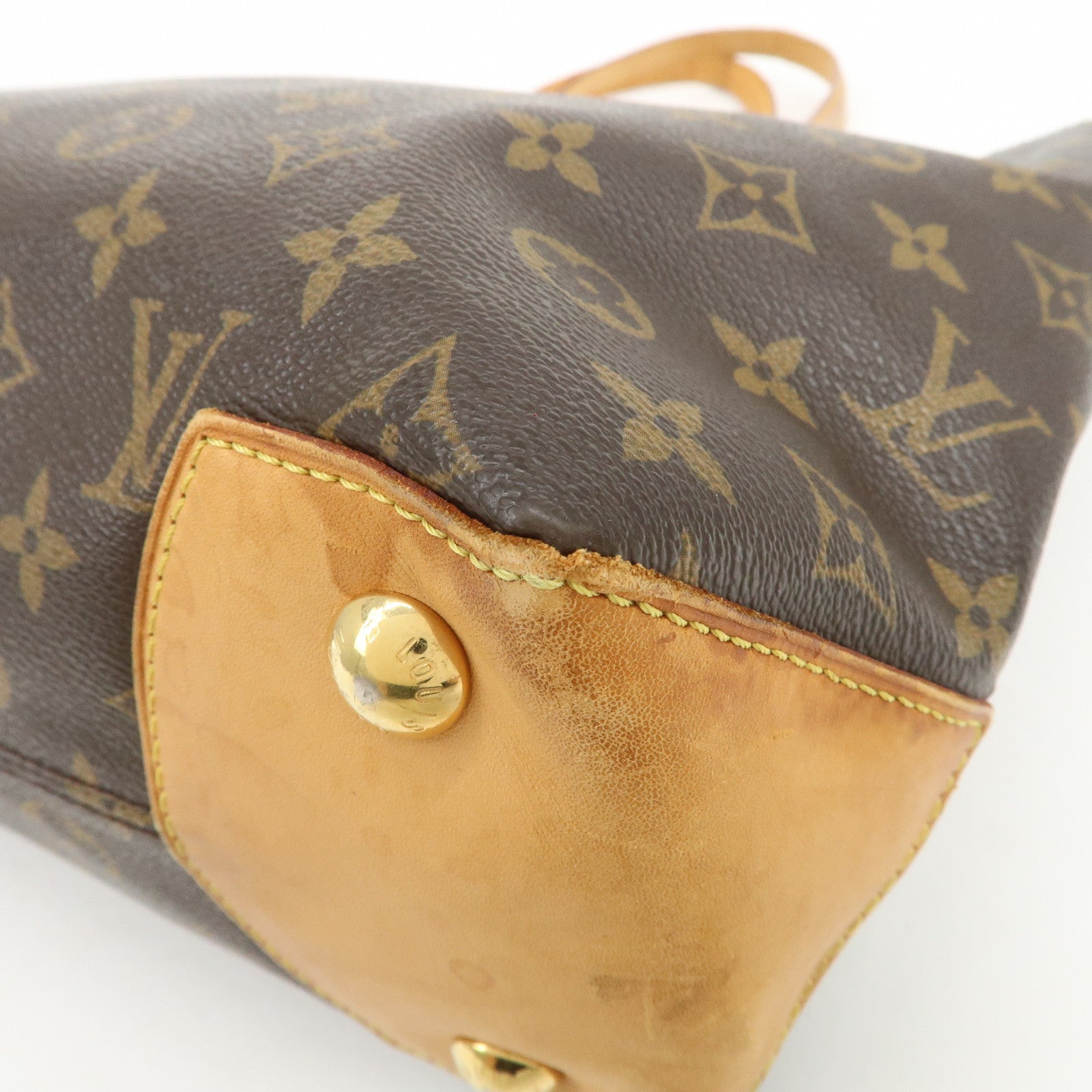 Louis Vuitton Monogram Wilshire MM Tote Bag Brown M45644