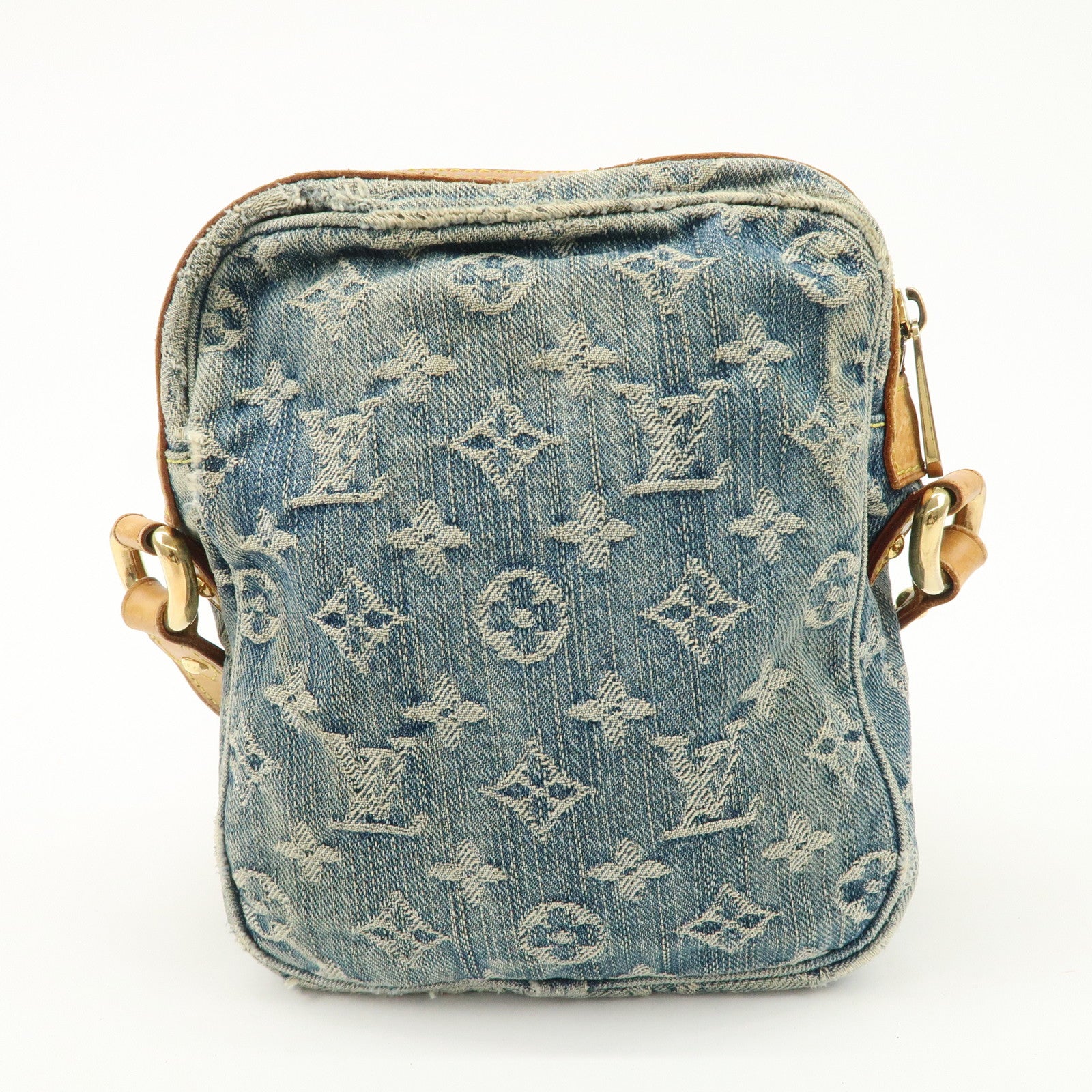 Louis Vuitton Monogram Denim Camera Bag Shoulder Bag Blue M95348