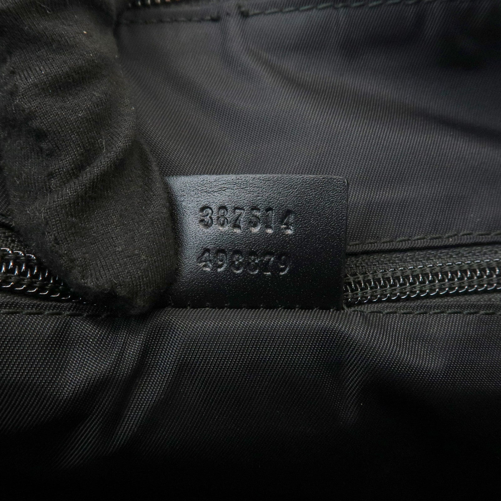 GUCCI GG Supreme PVC Leather Shoulder Crossbody Bag Black 387514