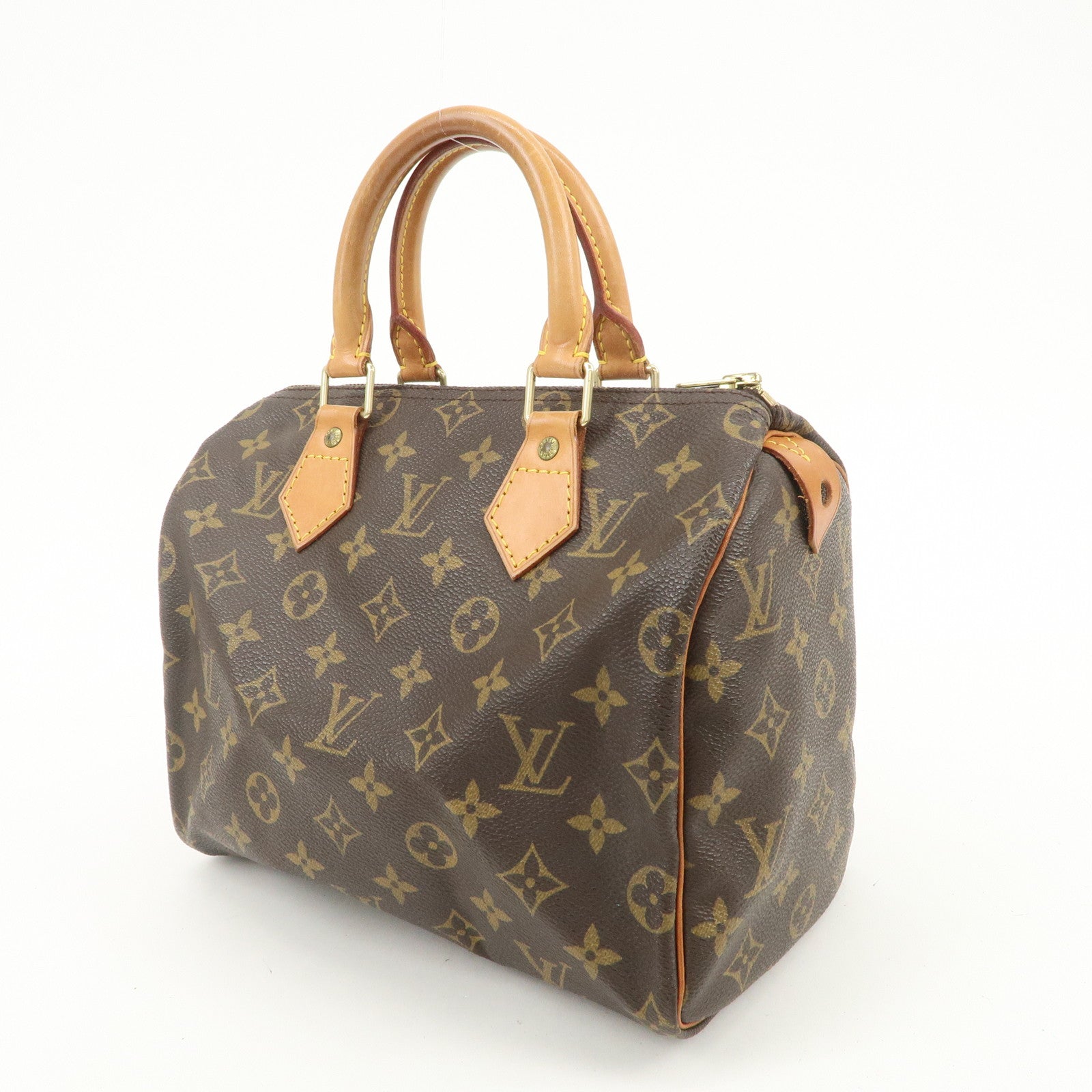 Louis Vuitton Monogram Speedy 25 Boston Bag Hand Bag Brown M41528