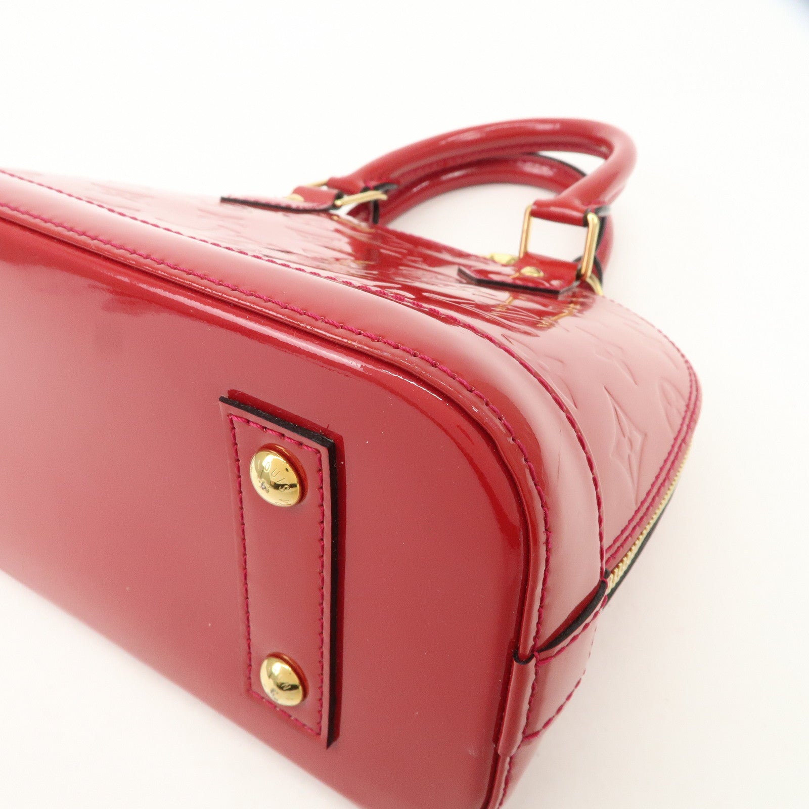 Louis Vuitton Monogram Vernis Leather Alma BB 2Way Shoulder Bag Used