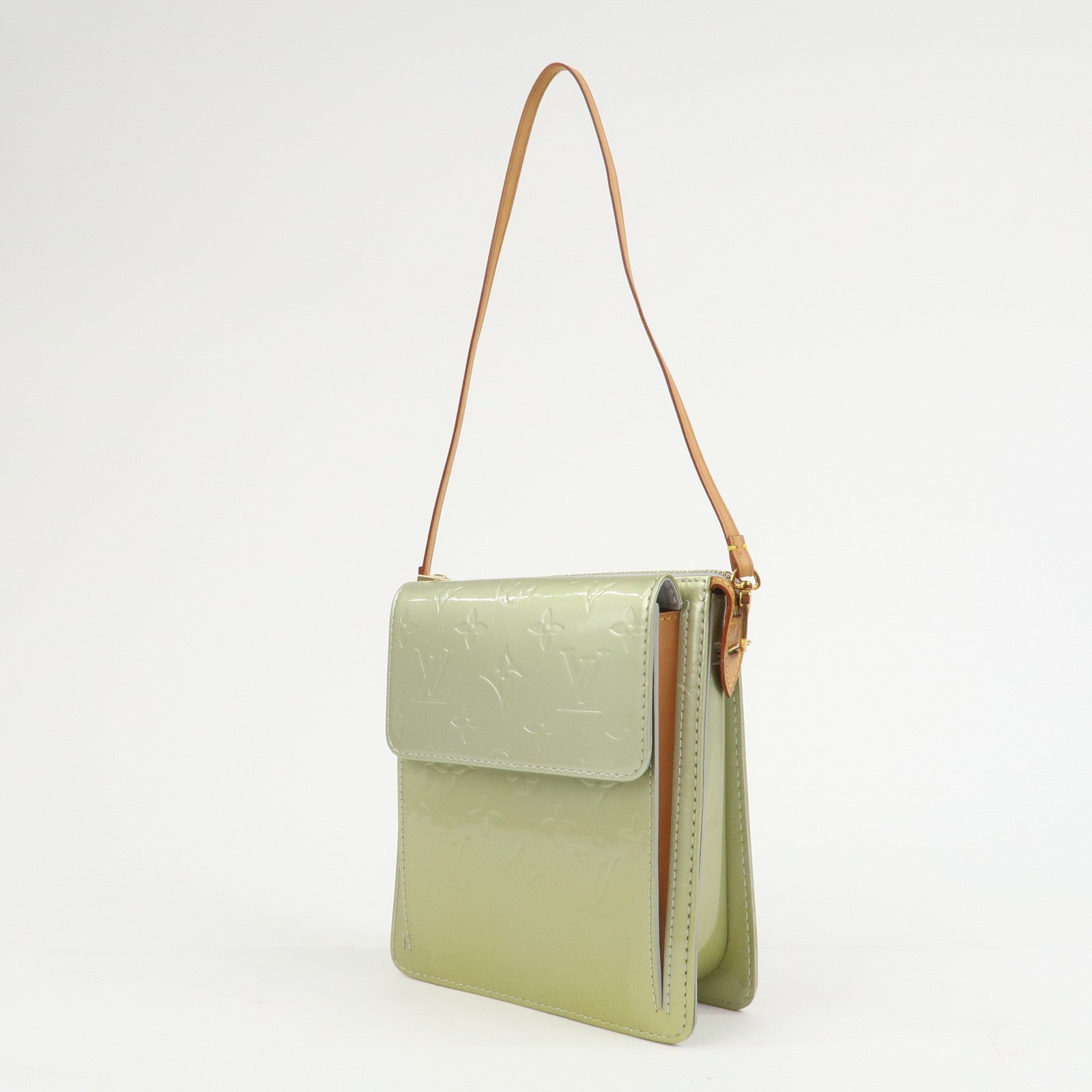 Louis Vuitton Monogram Vernis Motto Shoulder Bag Gris M91030