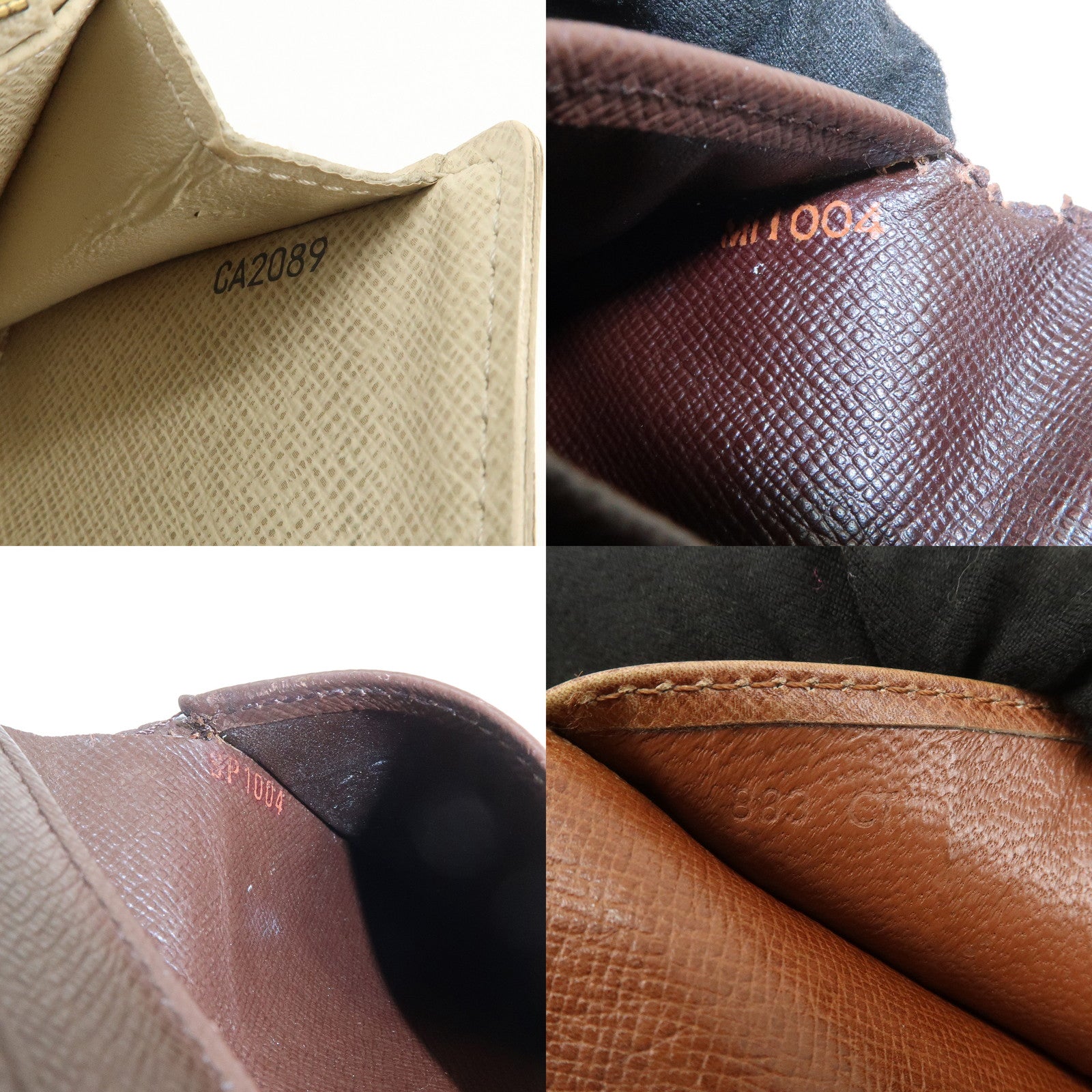 Louis Vuitton Set of 4 Wallets CardCase M60825/N61652/N61721/N63068