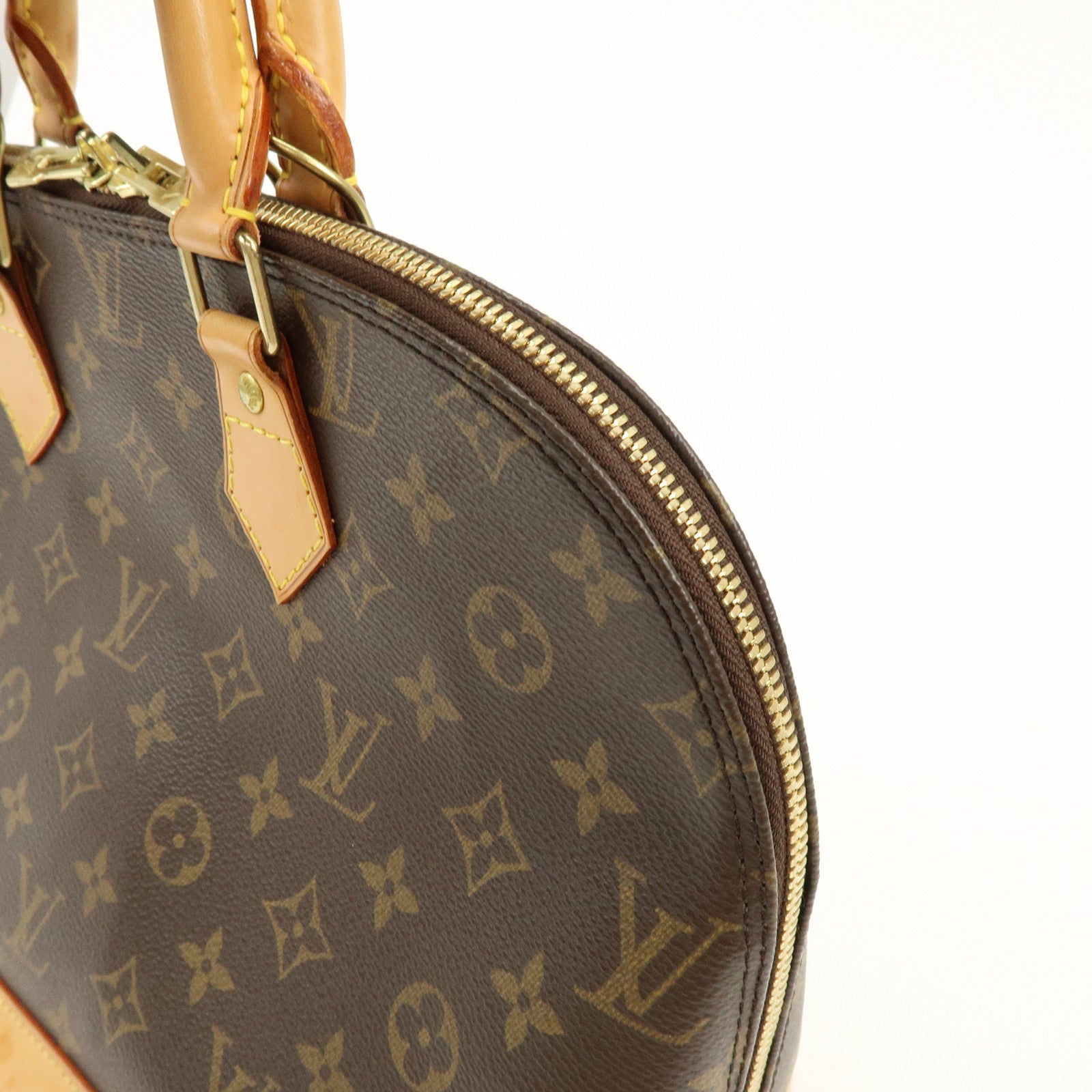 Louis Vuitton Monogram Alma Hand Bag Brown M51130