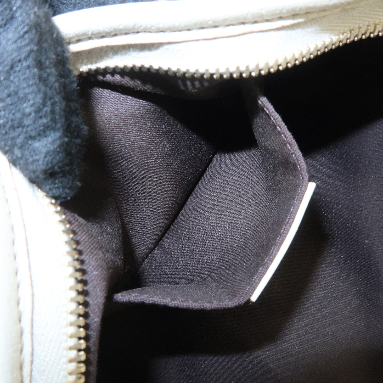 GUCCI Abbey GG Canvas Leather Shoulder Bag Beige Ivory Gold HDW 130939 Used