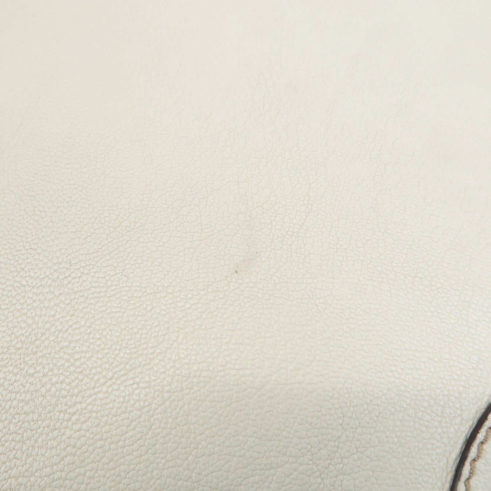 GUCCI Sherry Princy Leather Shoulder Bag White 162882 Used