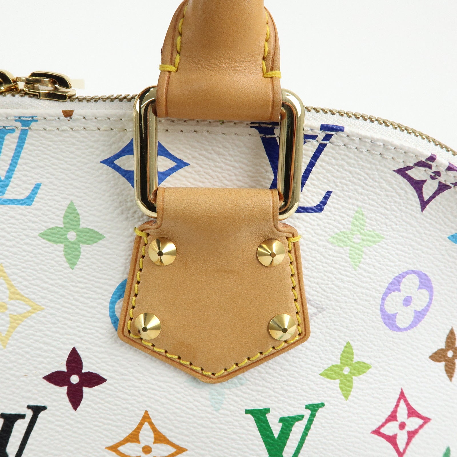 Louis Vuitton Monogram Multicolor Alma PM Hand Bag Blanc M92647