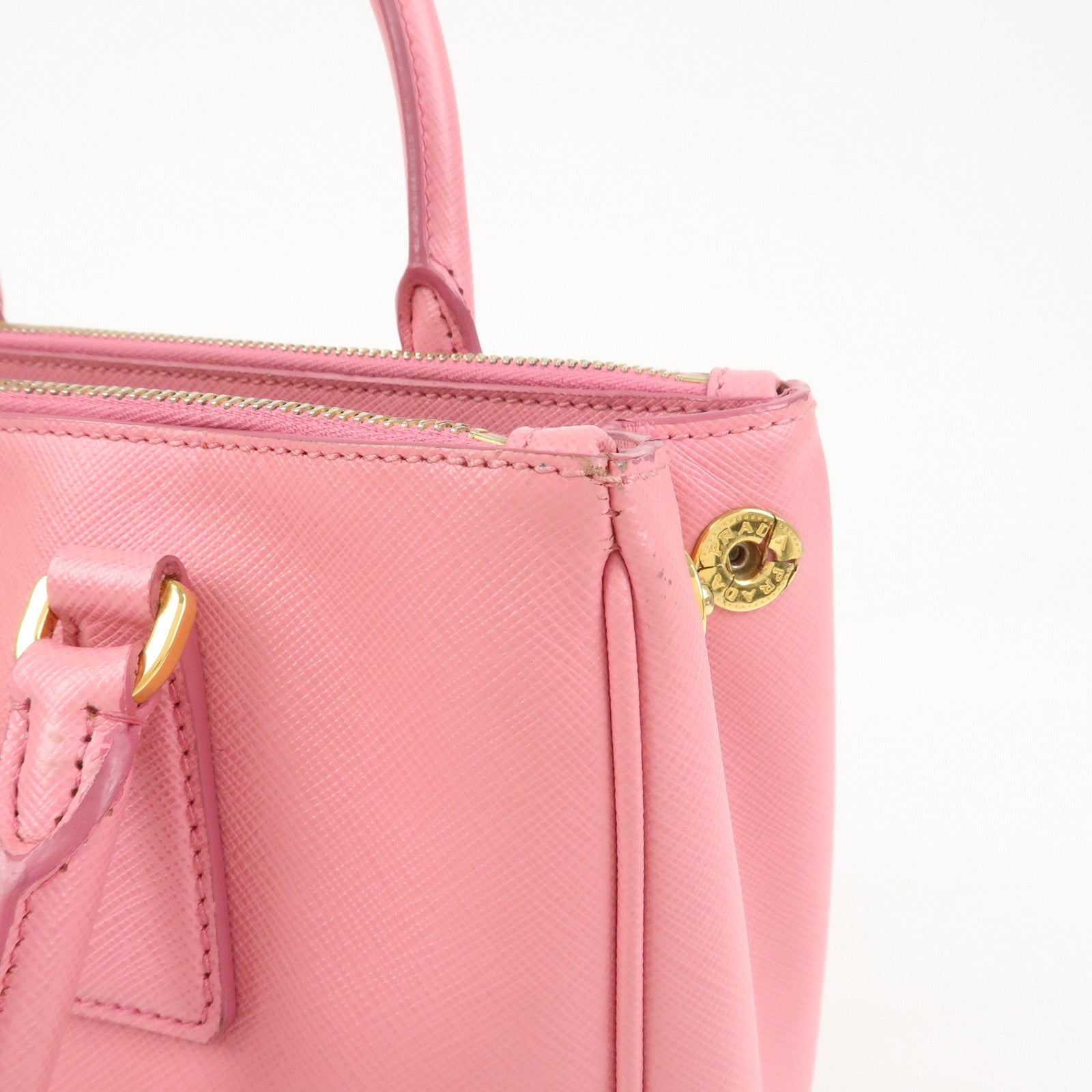 PRADA Galleria Saffiano Leather 2 Way Bag Hand Shoulder Bag 1BA896