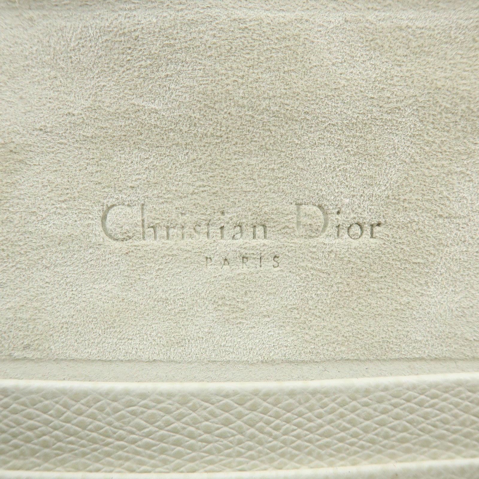 Christian Dior Saddle Calf Leather Waist Pouch Body Bag White