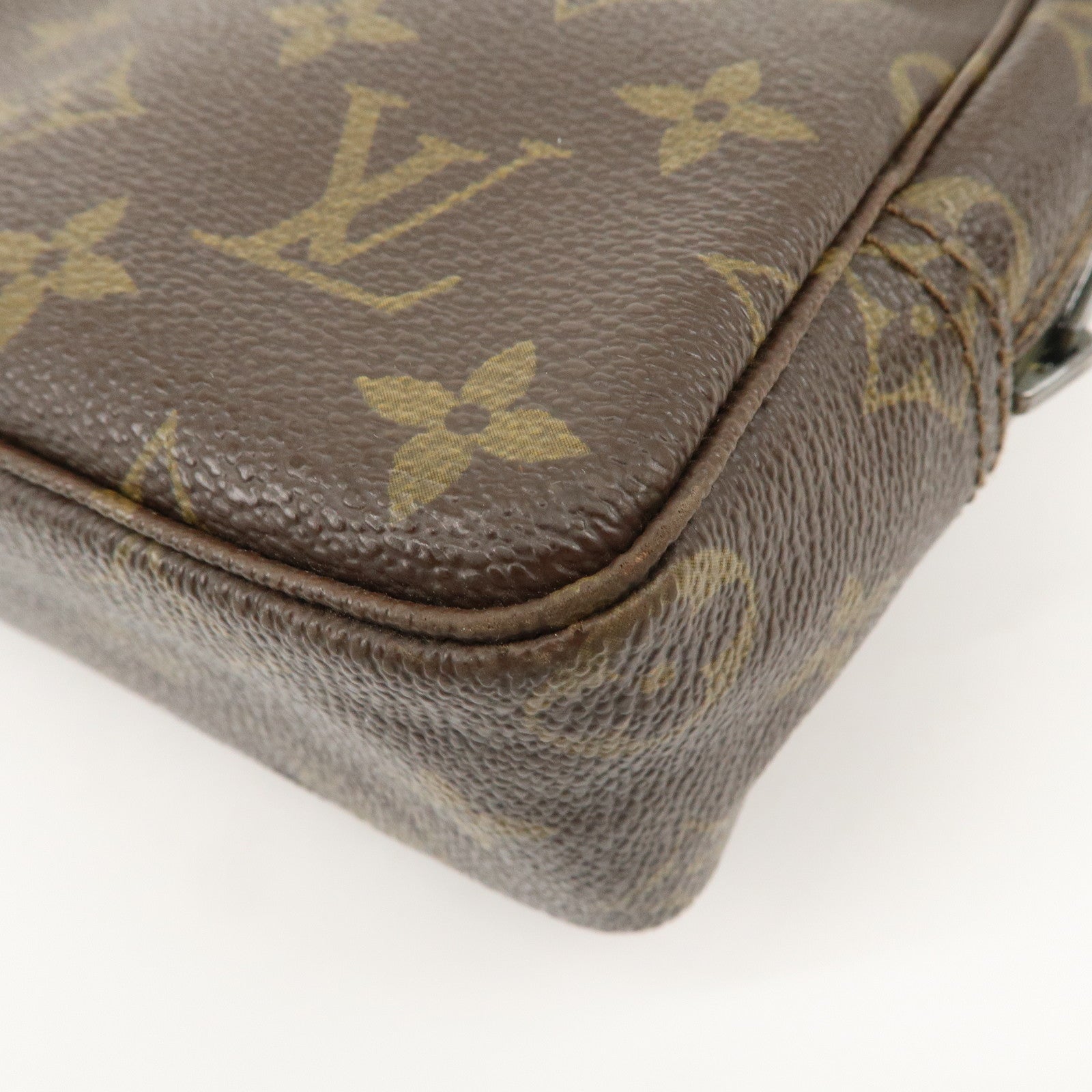 Louis Vuitton Monogram Trousse Toilette 23 Pouch Brown M47524 Used